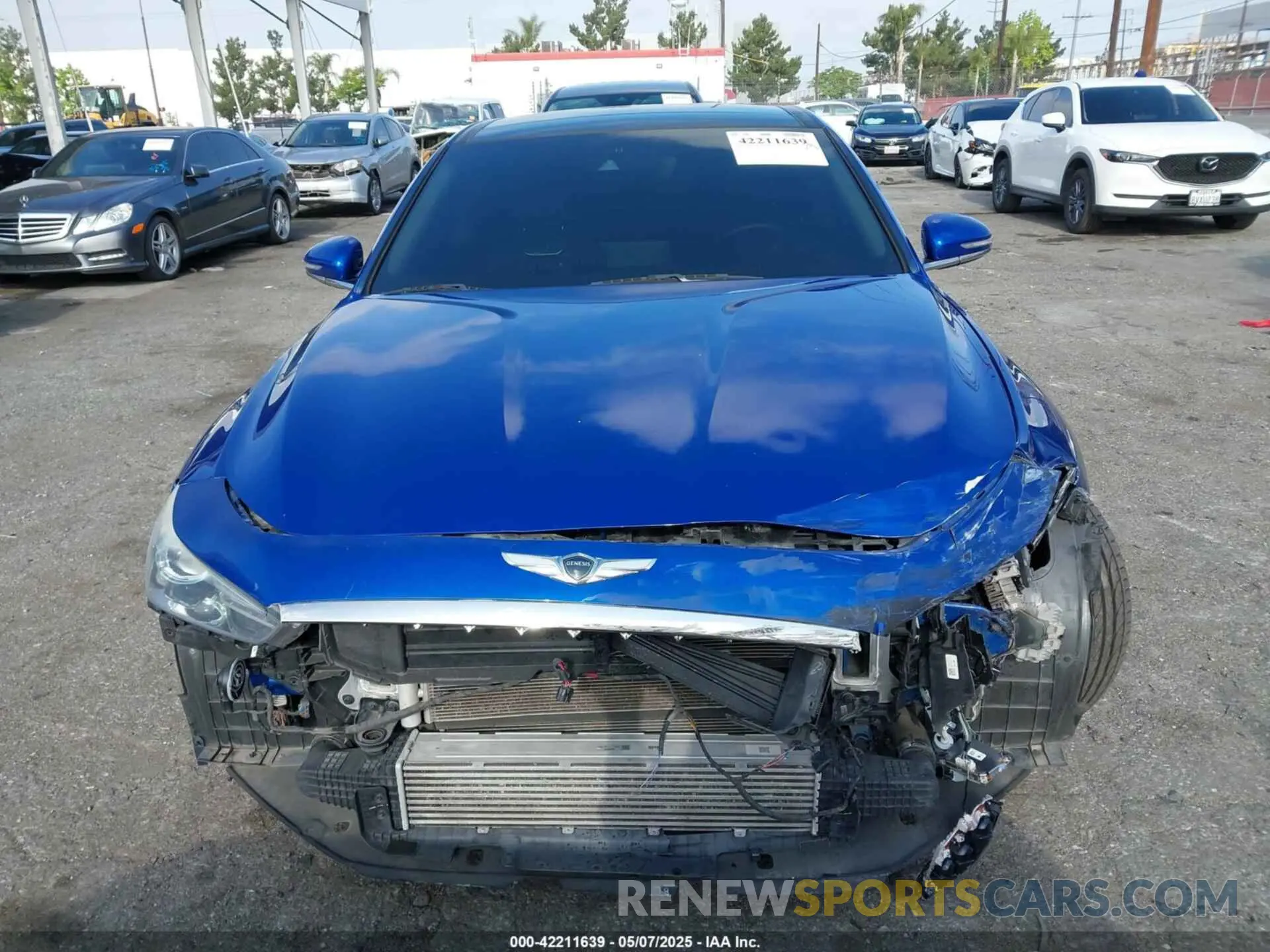 12 fotografías del automóvil dañado KMTG74LE4KU032620 GENESIS G70 2019