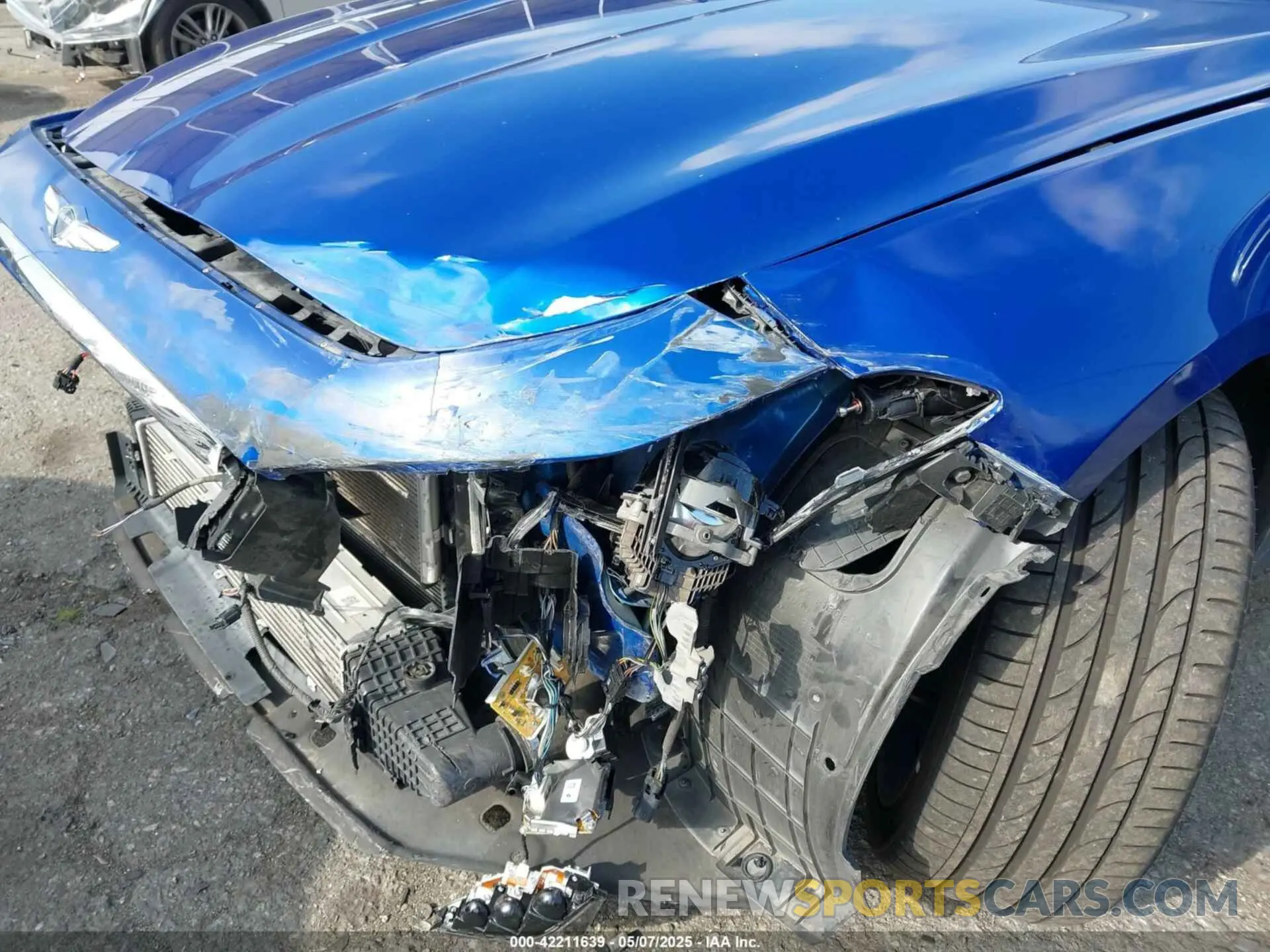 6 fotografías del automóvil dañado KMTG74LE4KU032620 GENESIS G70 2019