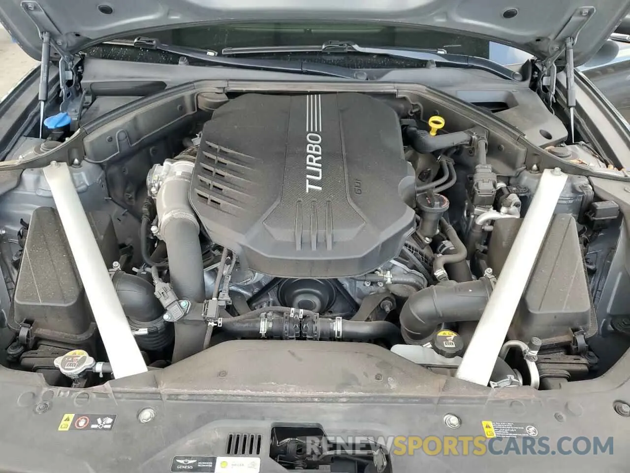 12 fotografías del automóvil dañado KMTG74LE6KU024096 GENESIS G70 2019