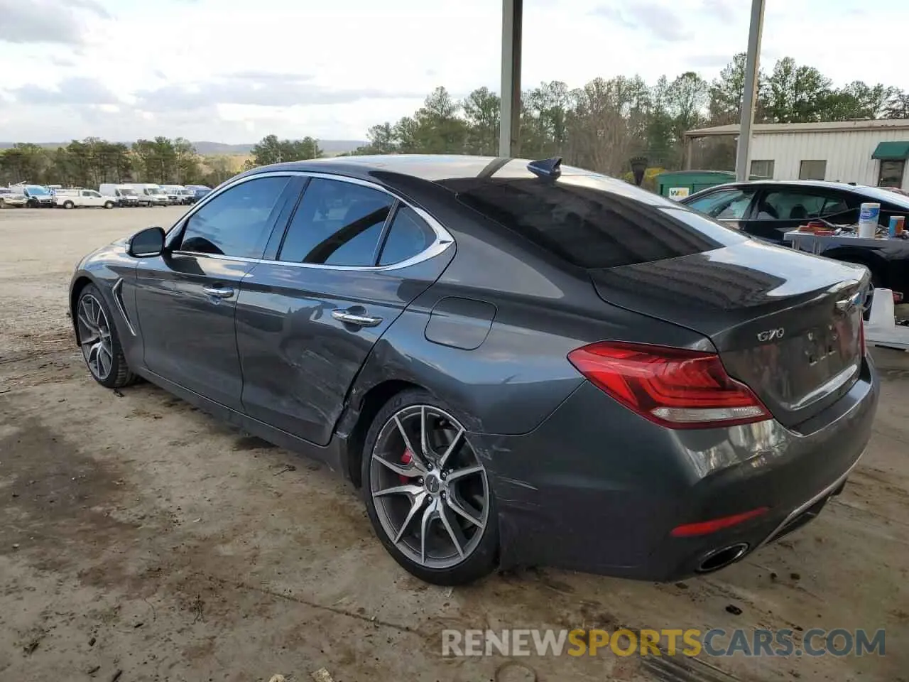 2 fotografías del automóvil dañado KMTG74LE6KU024096 GENESIS G70 2019