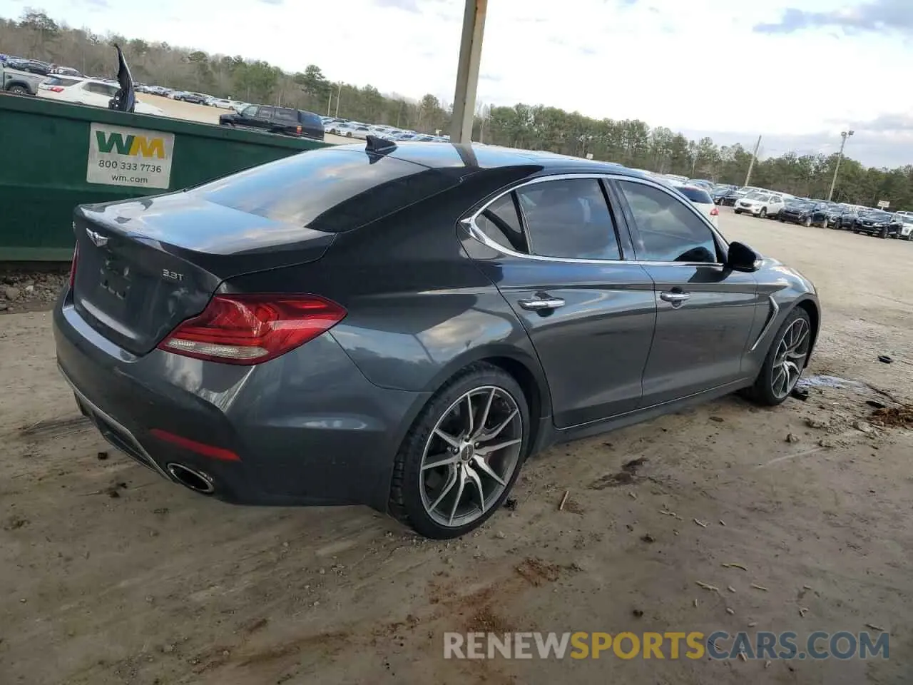3 fotografías del automóvil dañado KMTG74LE6KU024096 GENESIS G70 2019