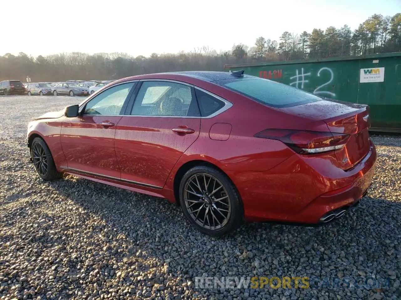 2 fotografías del automóvil dañado KMTFN4JB1LU339187 GENESIS G70 2020
