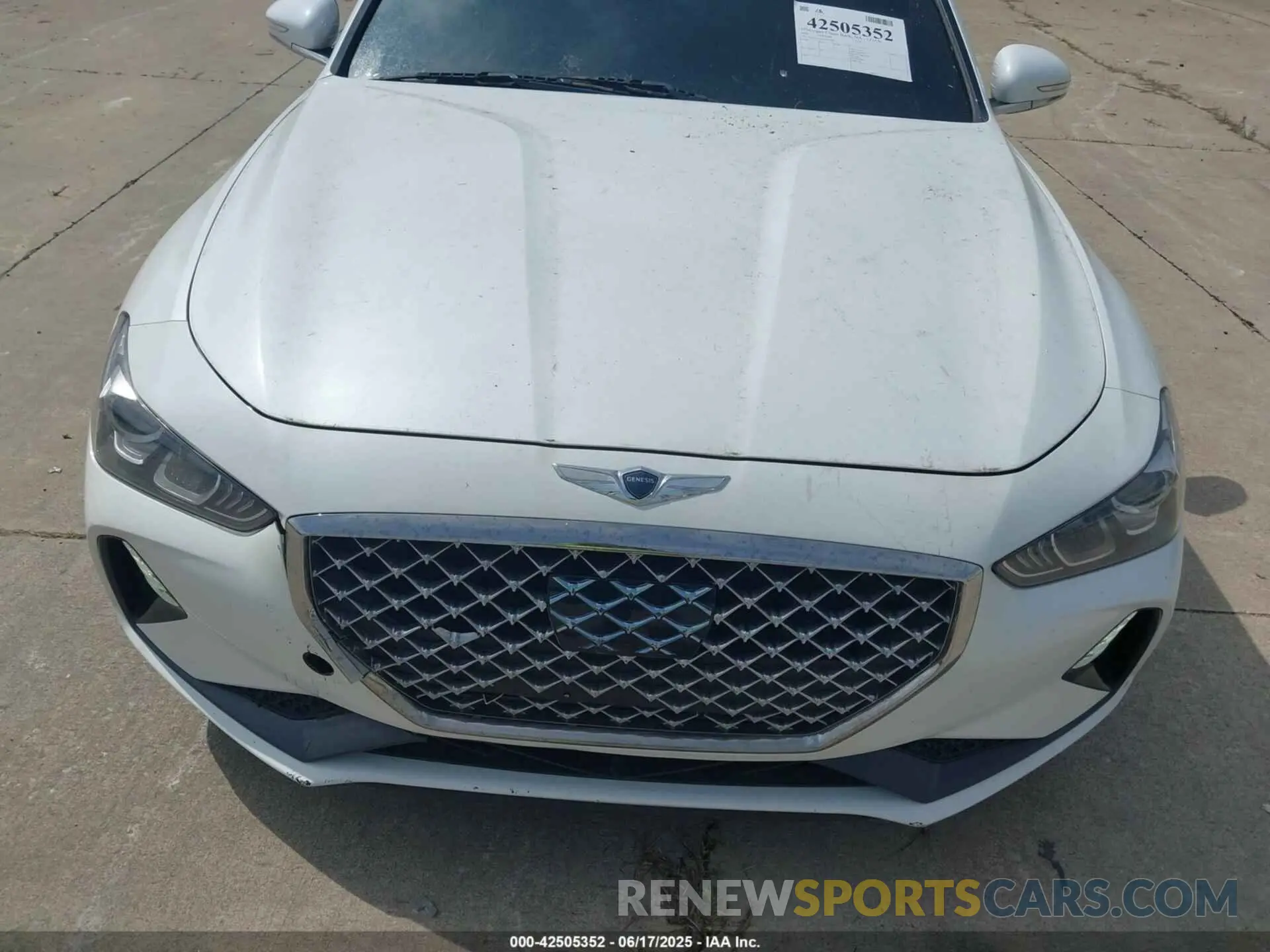 6 fotografías del automóvil dañado KMTG24LA5LU057278 GENESIS G70 2020