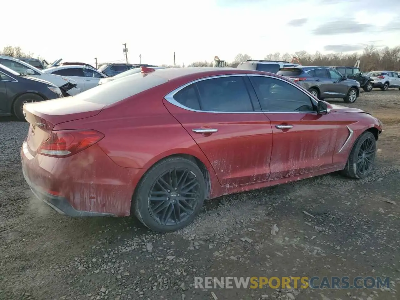 3 fotografías del automóvil dañado KMTG34LA0LU056732 GENESIS G70 2020