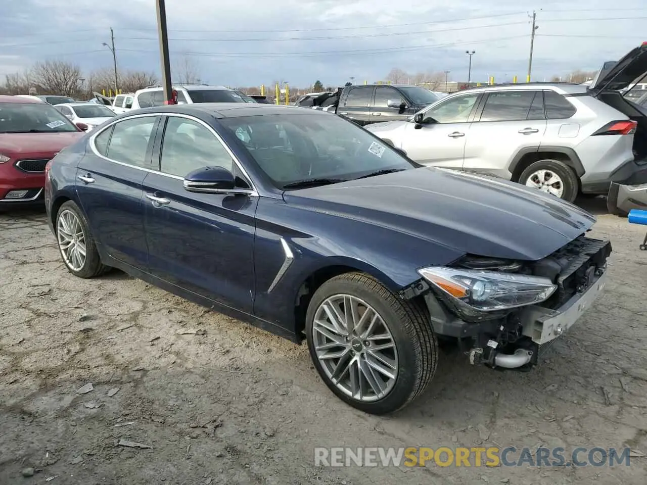 4 fotografías del automóvil dañado KMTG34LA1LU059770 GENESIS G70 2020