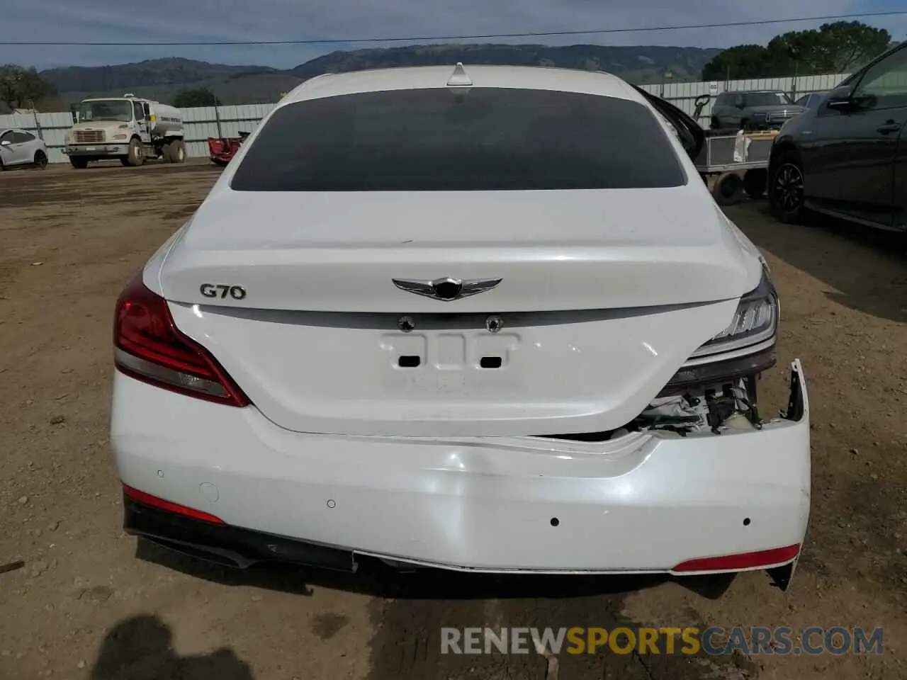 6 fotografías del automóvil dañado KMTG34LA3LU055977 GENESIS G70 2020