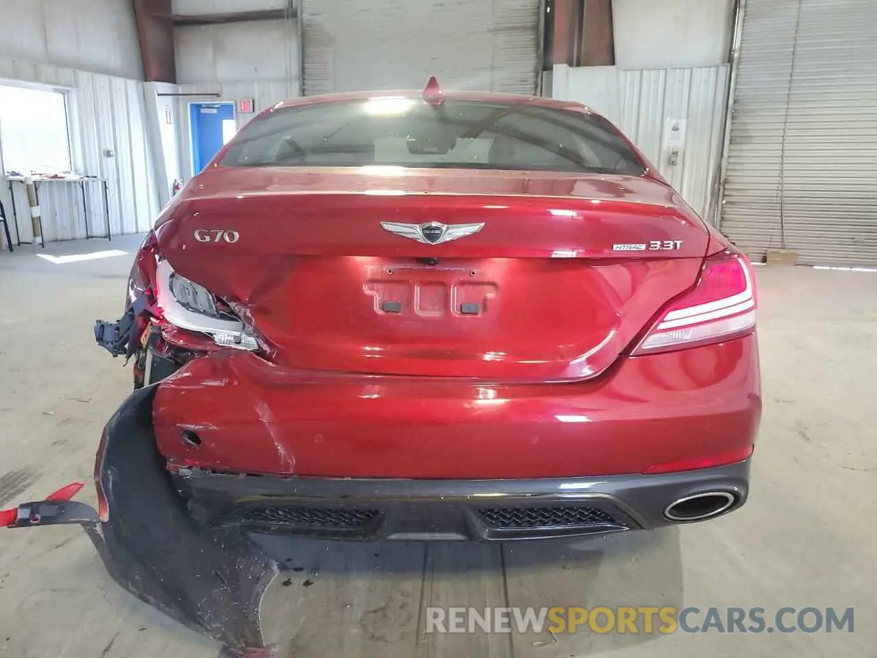 6 fotografías del automóvil dañado KMTG34LE0LU051663 GENESIS G70 2020