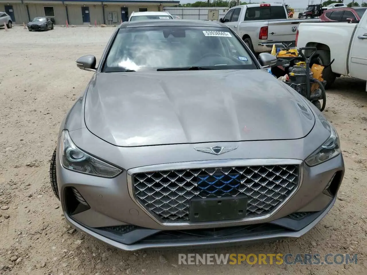 5 fotografías del automóvil dañado KMTG34LE2LU063944 GENESIS G70 2020