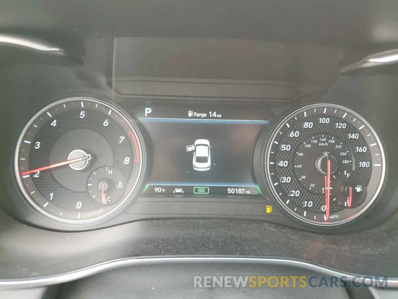 9 fotografías del automóvil dañado KMTG34LE2LU063944 GENESIS G70 2020