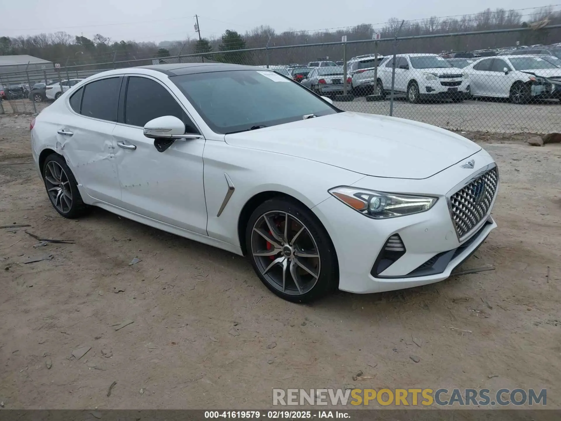 1 fotografías del automóvil dañado KMTG34LEXLU060919 GENESIS G70 2020