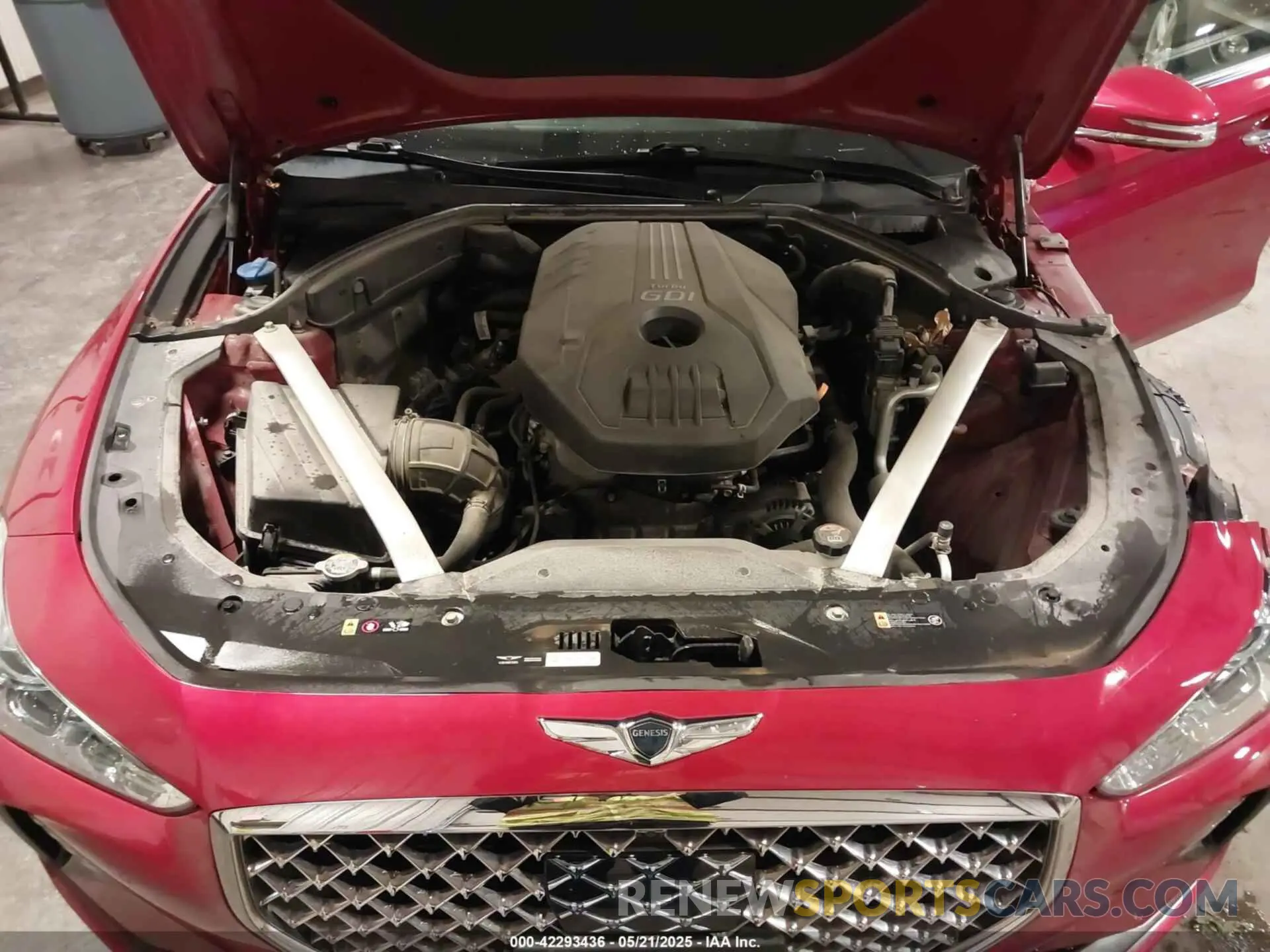 10 fotografías del automóvil dañado KMTG44LA3LU059816 GENESIS G70 2020