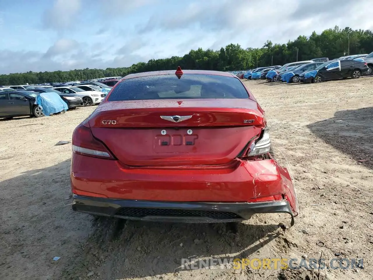 6 fotografías del automóvil dañado KMTG44LA6LU045375 GENESIS G70 2020