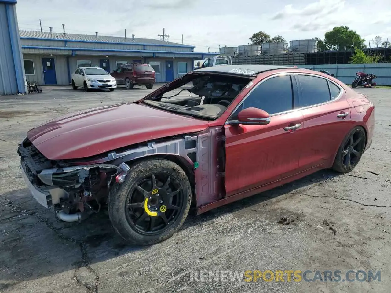 1 fotografías del automóvil dañado KMTG44LA8LU045233 GENESIS G70 2020