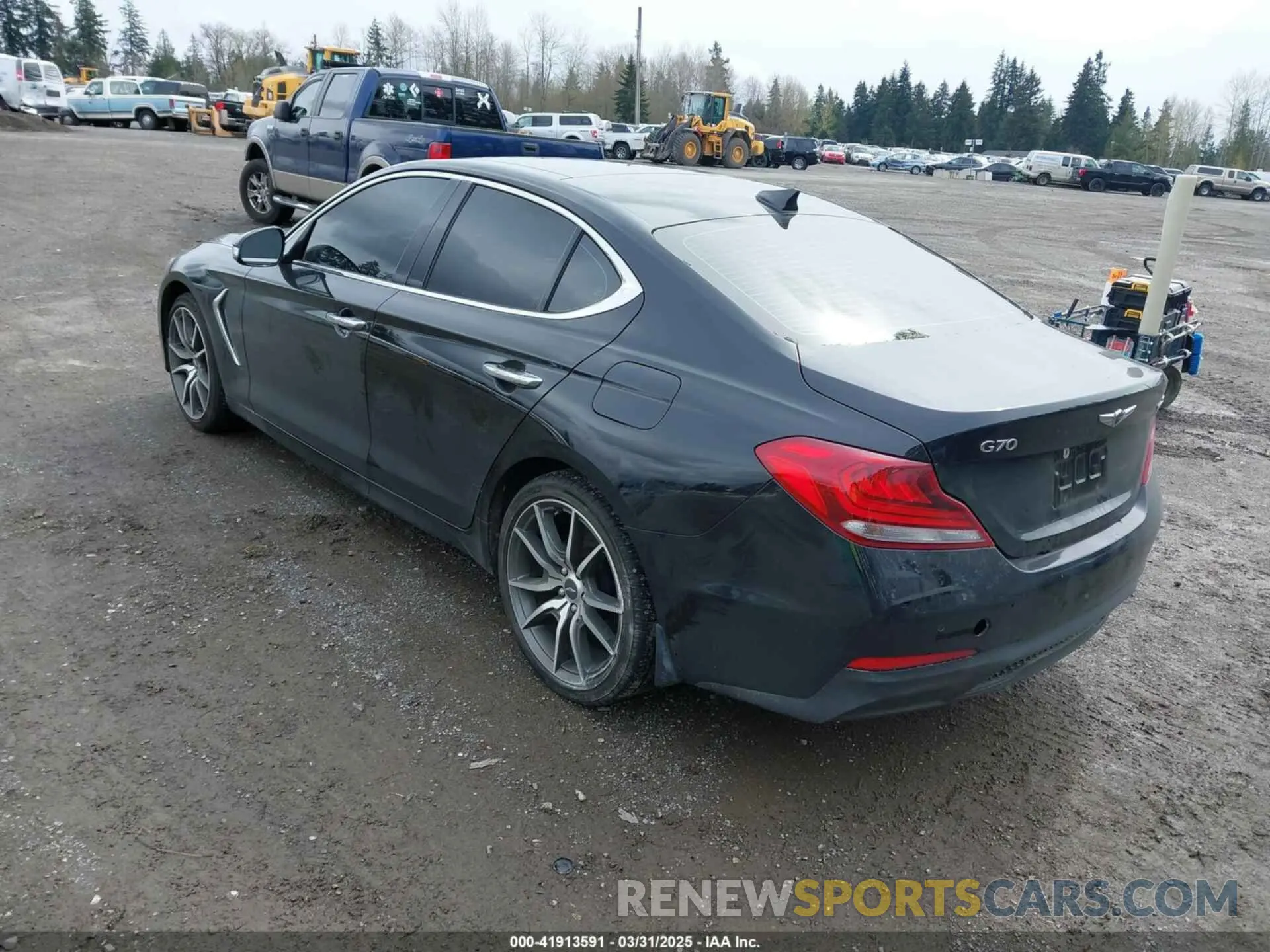 3 fotografías del automóvil dañado KMTG44LAXLU062079 GENESIS G70 2020