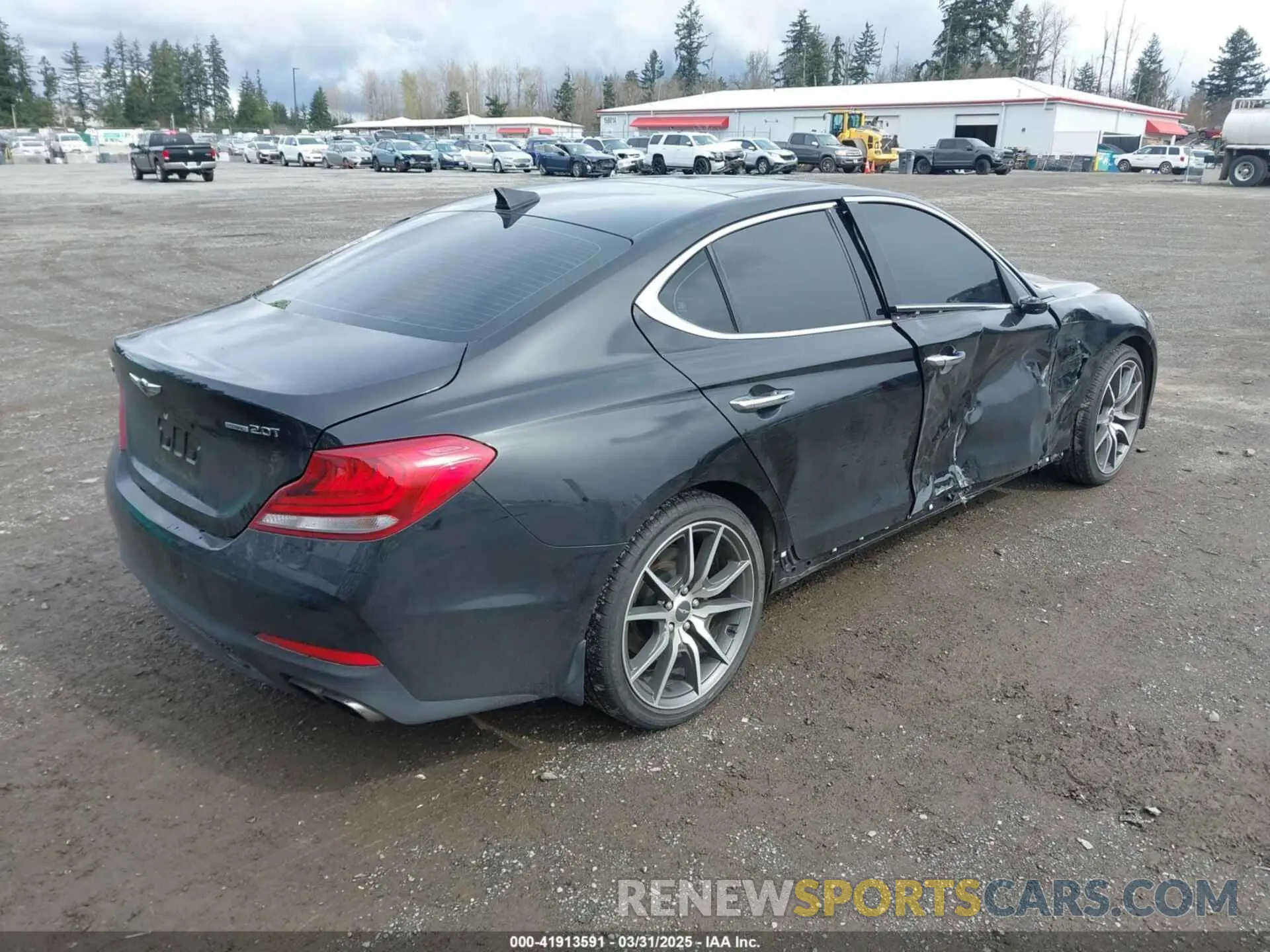 4 fotografías del automóvil dañado KMTG44LAXLU062079 GENESIS G70 2020