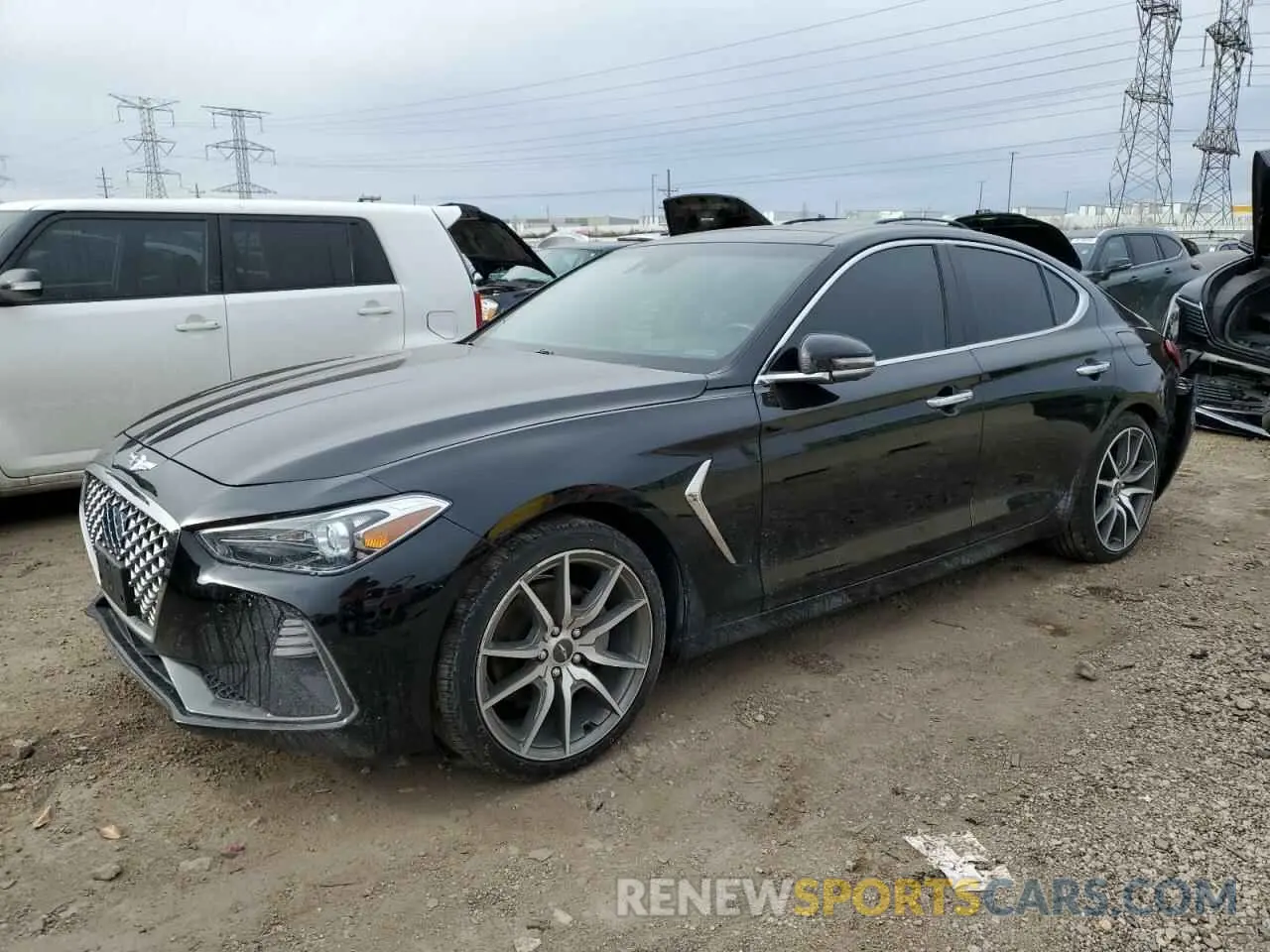 1 fotografías del automóvil dañado KMTG44LAXLU063118 GENESIS G70 2020