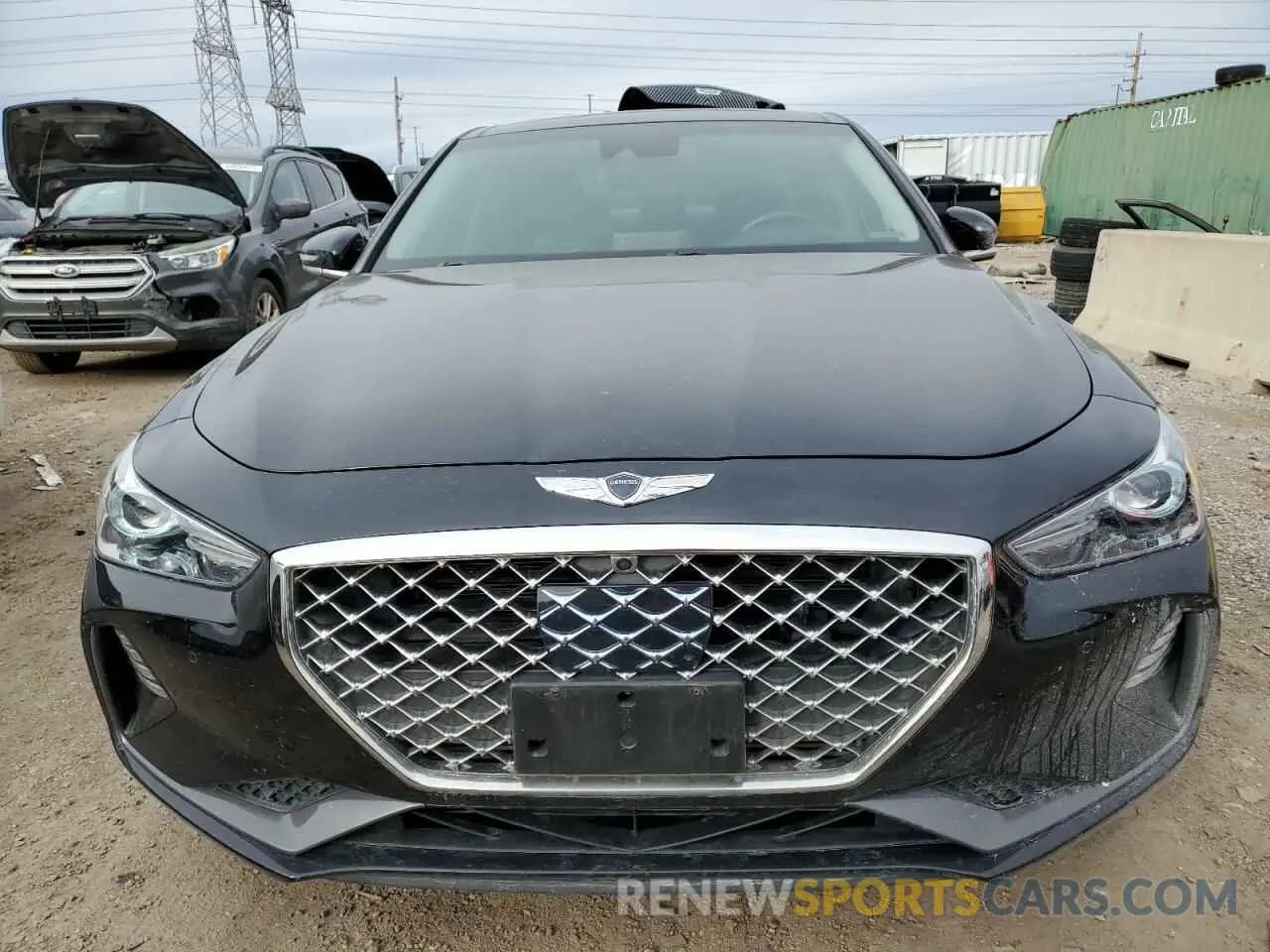 5 fotografías del automóvil dañado KMTG44LAXLU063118 GENESIS G70 2020