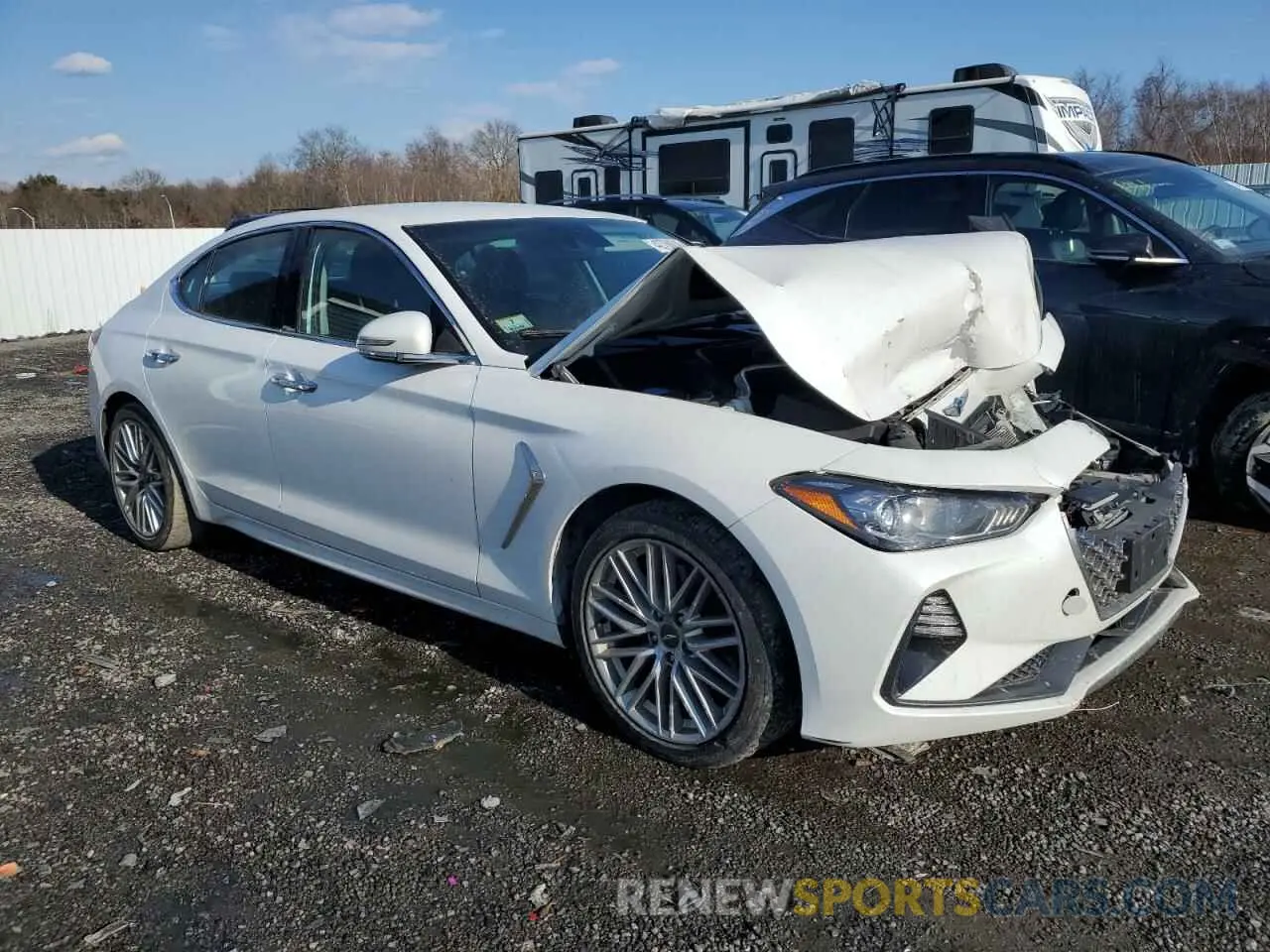 4 fotografías del automóvil dañado KMTG64LA2LU060241 GENESIS G70 2020