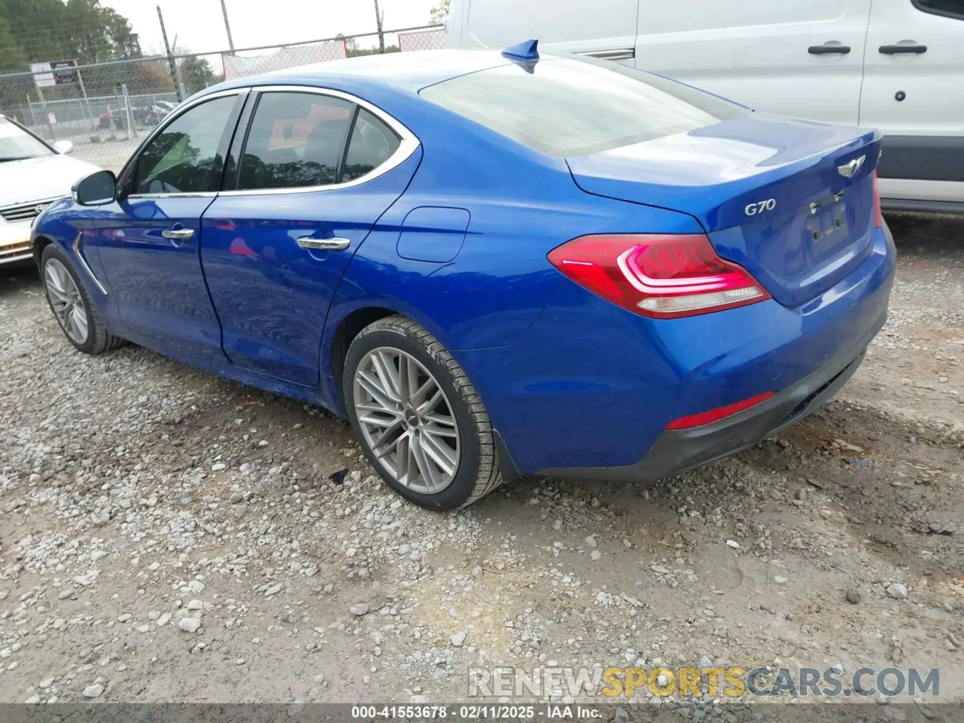 3 fotografías del automóvil dañado KMTG64LAXLU048760 GENESIS G70 2020