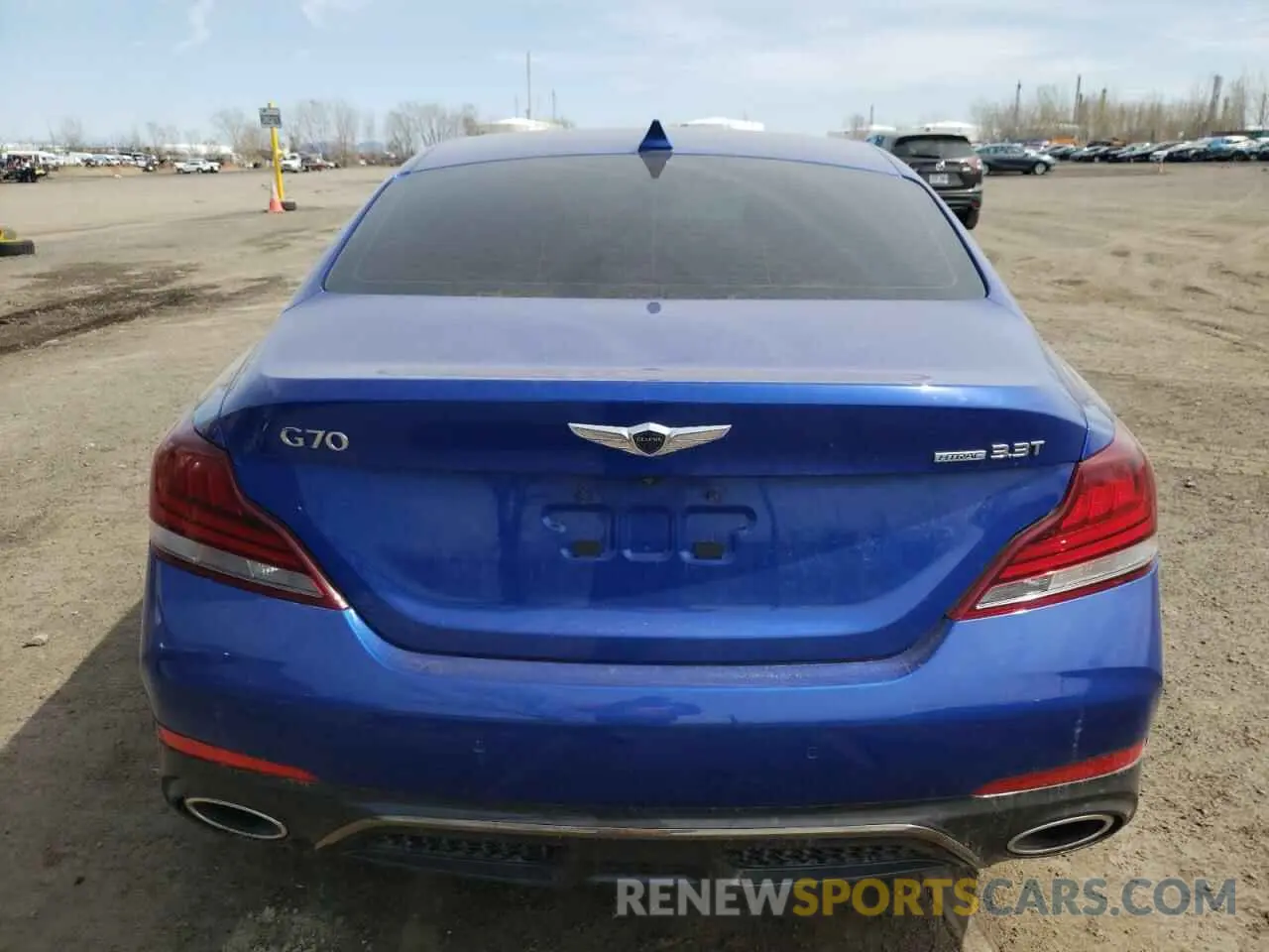 6 fotografías del automóvil dañado KMTG74LEXLU040965 GENESIS G70 2020