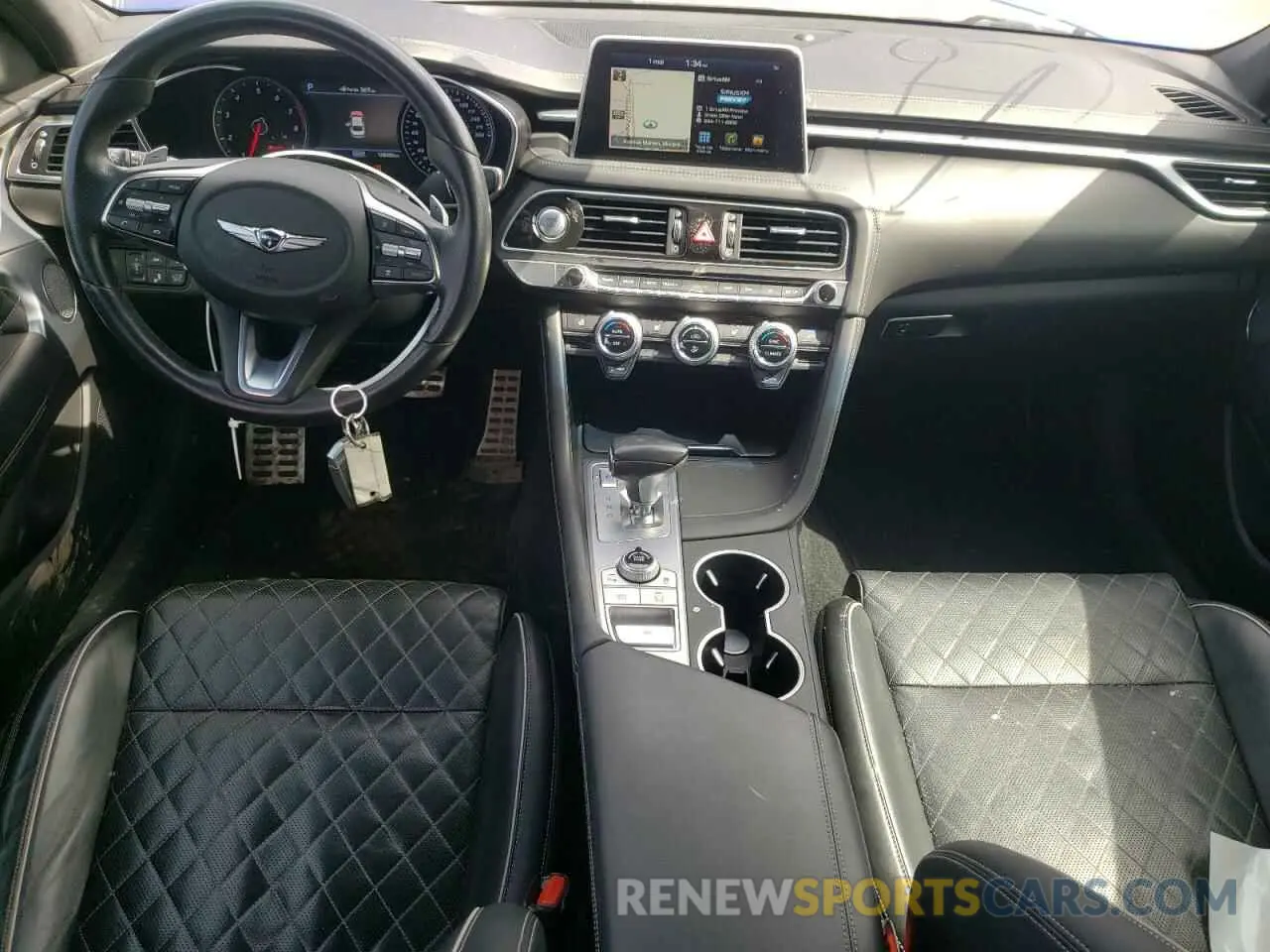 8 fotografías del automóvil dañado KMTG74LEXLU040965 GENESIS G70 2020