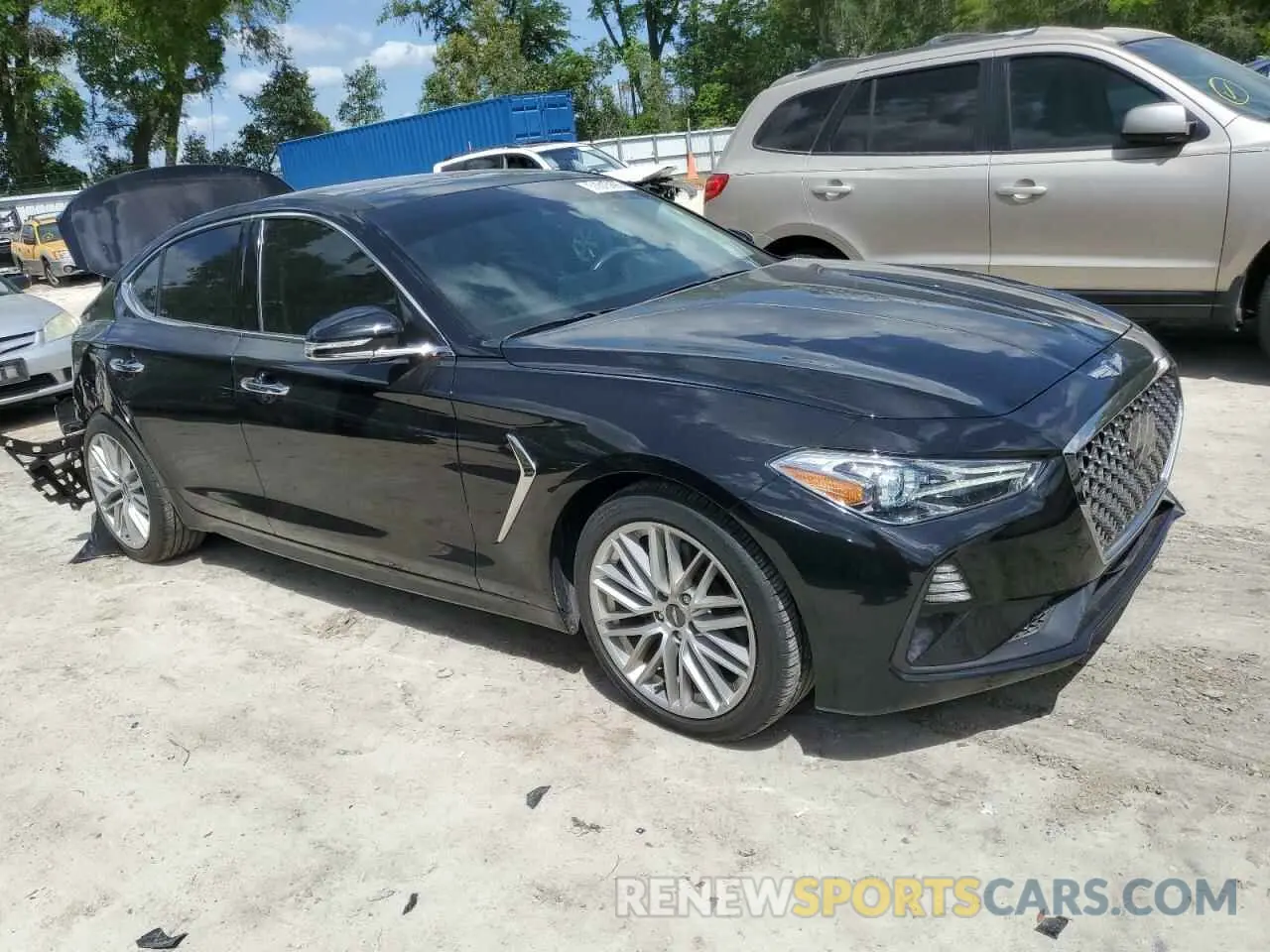 4 fotografías del automóvil dañado KMTG34LA0MU074200 GENESIS G70 2021