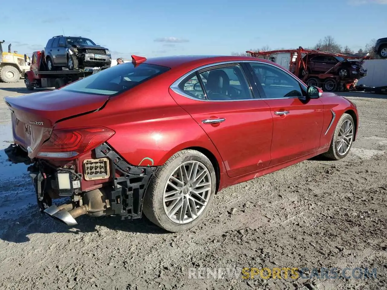 3 fotografías del automóvil dañado KMTG34LA7MU072427 GENESIS G70 2021