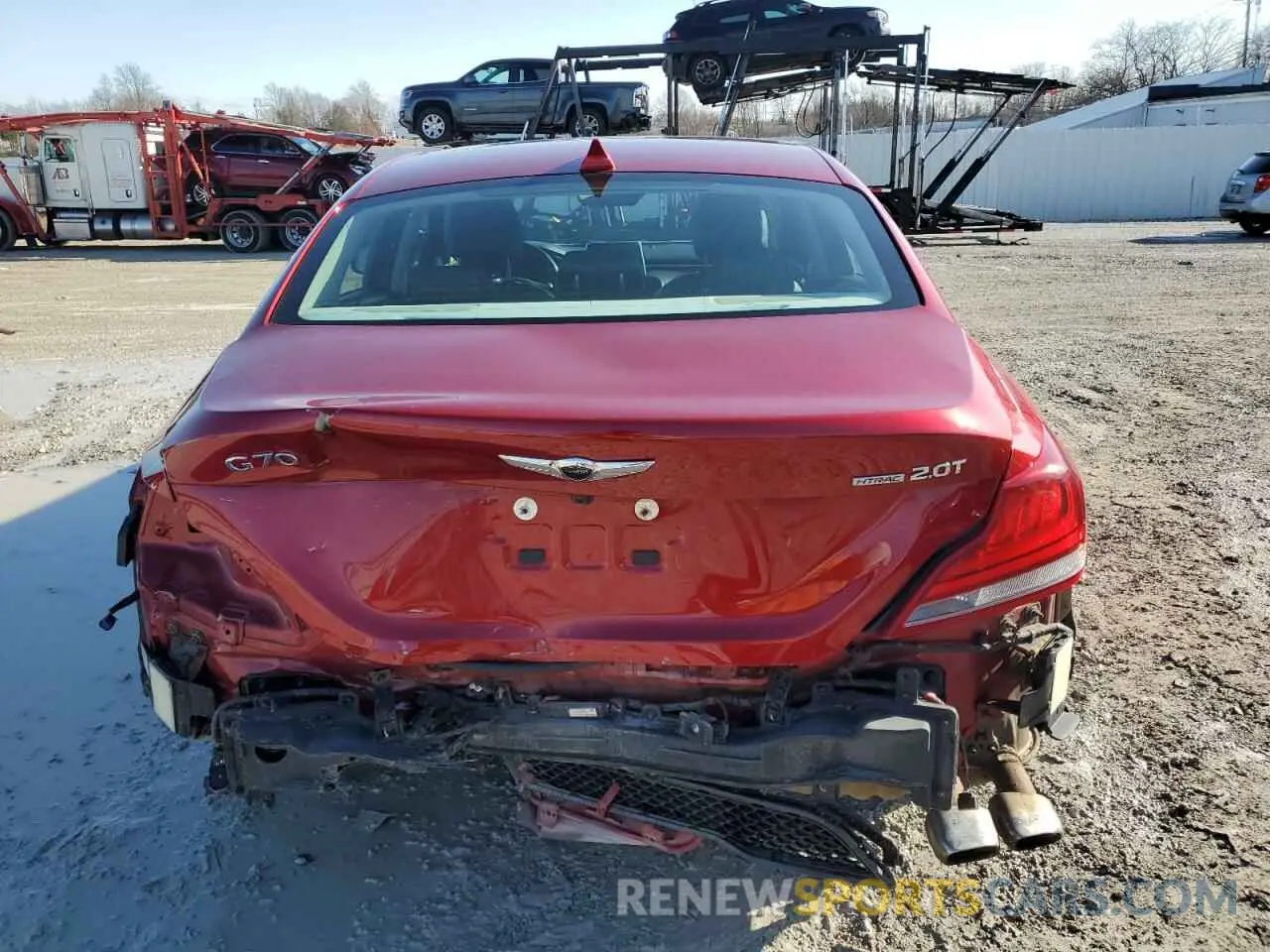 6 fotografías del automóvil dañado KMTG34LA7MU072427 GENESIS G70 2021