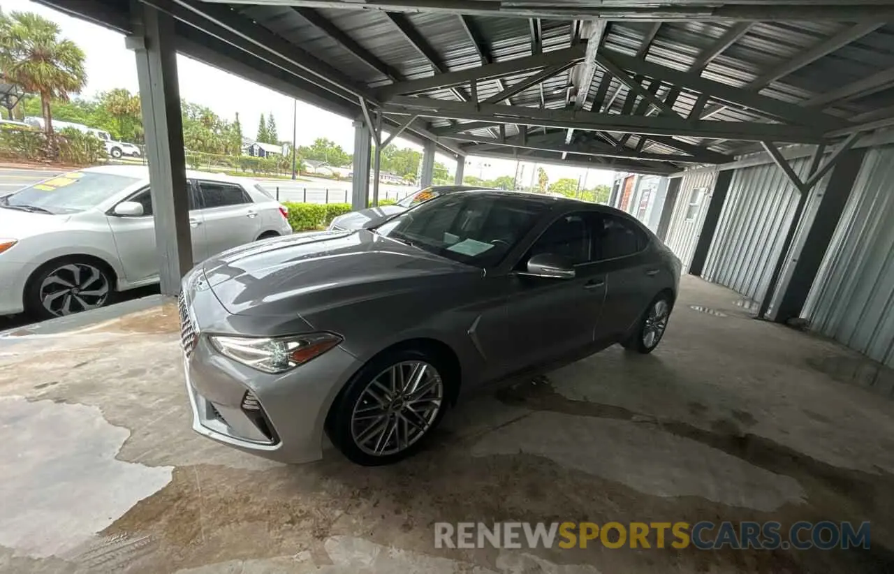 2 fotografías del automóvil dañado KMTG34LAXMU074866 GENESIS G70 2021