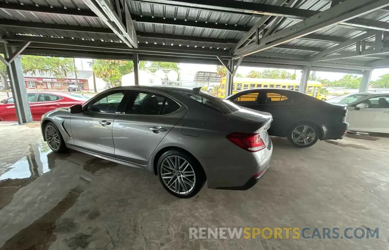 3 fotografías del automóvil dañado KMTG34LAXMU074866 GENESIS G70 2021
