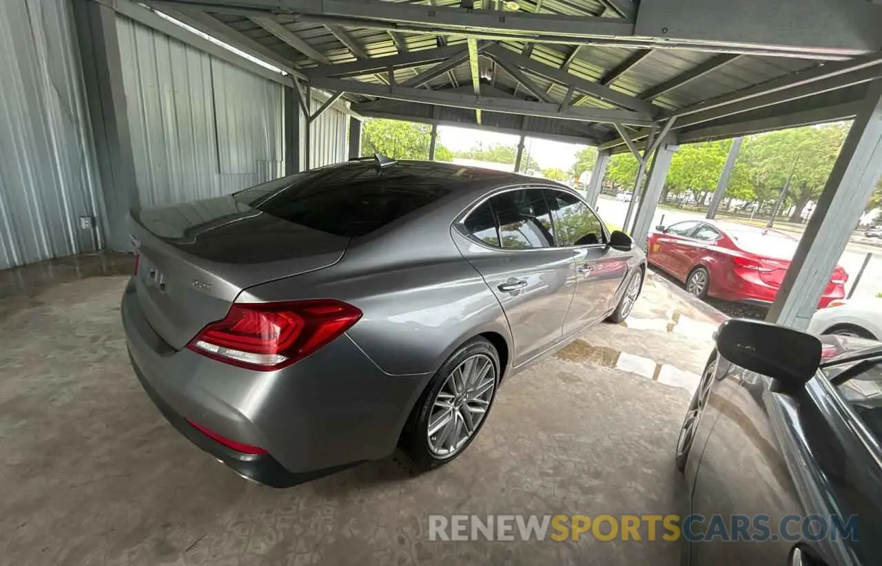 4 fotografías del automóvil dañado KMTG34LAXMU074866 GENESIS G70 2021