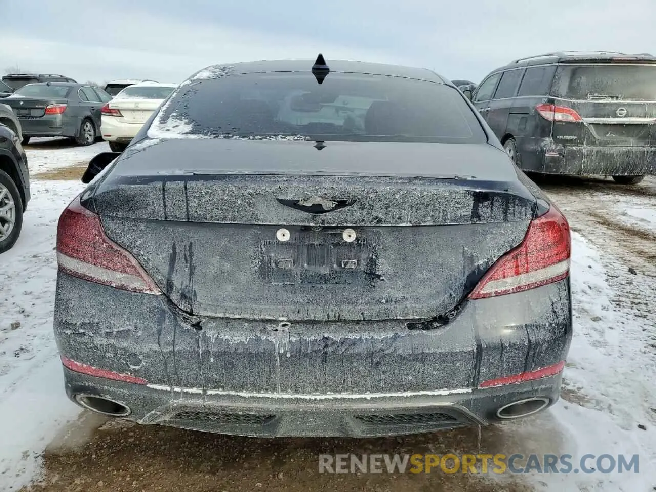 6 fotografías del automóvil dañado KMTG34LE3MU074503 GENESIS G70 2021