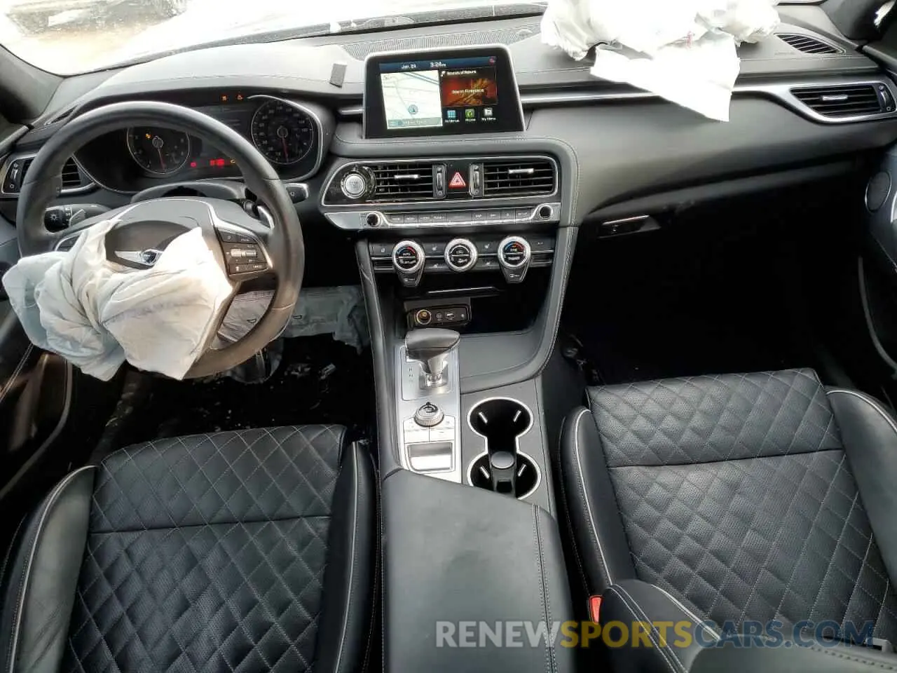 8 fotografías del automóvil dañado KMTG34LE3MU074503 GENESIS G70 2021
