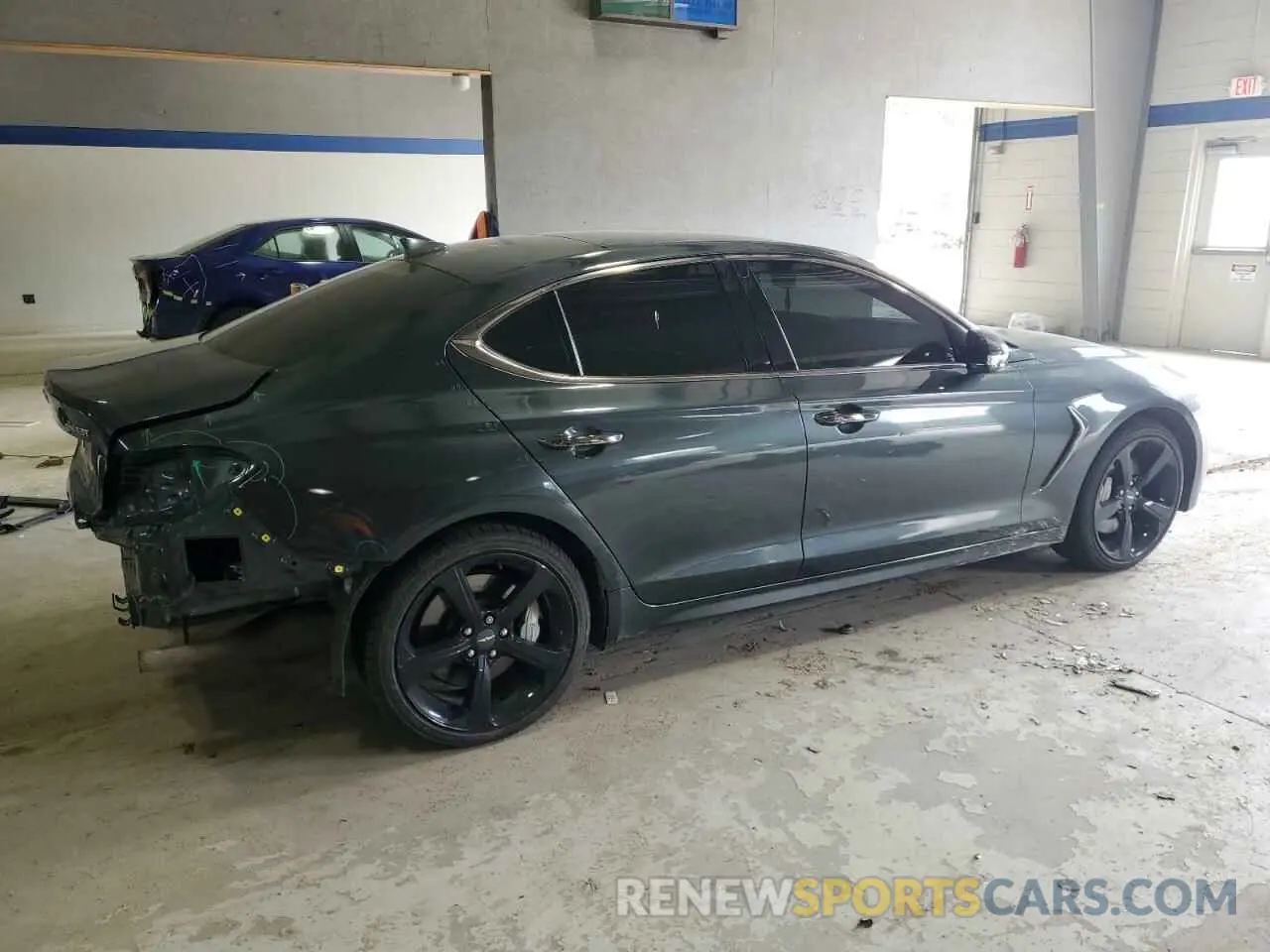 3 fotografías del automóvil dañado KMTG34LE4MU071979 GENESIS G70 2021