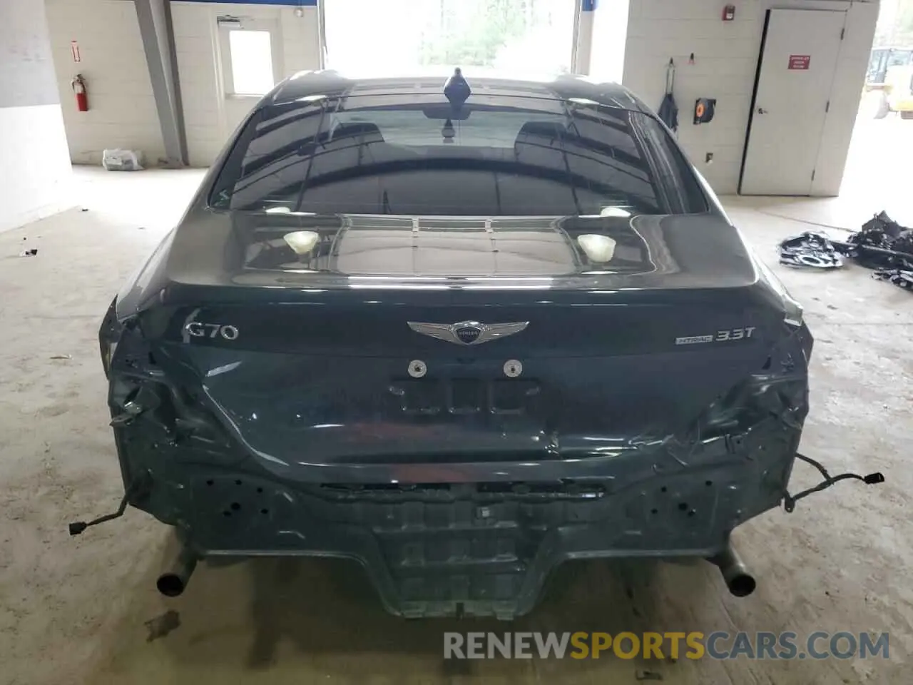 6 fotografías del automóvil dañado KMTG34LE4MU071979 GENESIS G70 2021