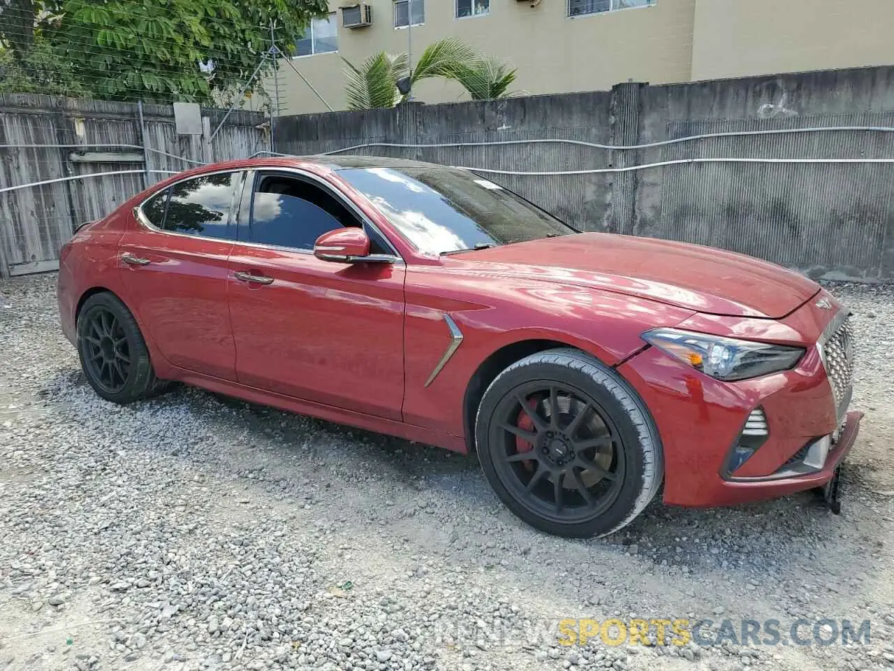 4 fotografías del automóvil dañado KMTG34LE4MU076356 GENESIS G70 2021