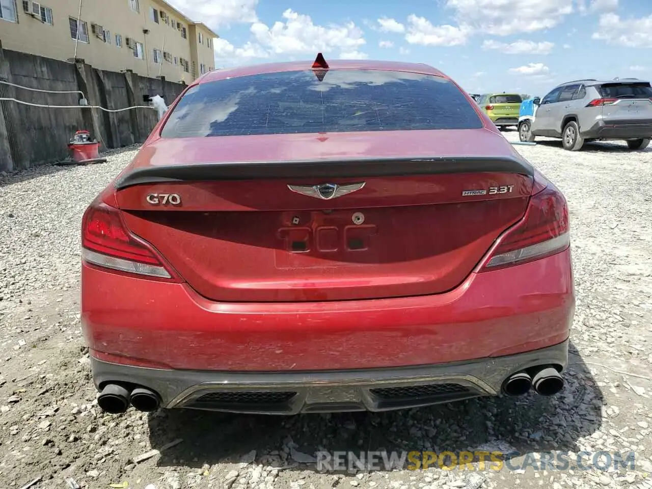 6 fotografías del automóvil dañado KMTG34LE4MU076356 GENESIS G70 2021