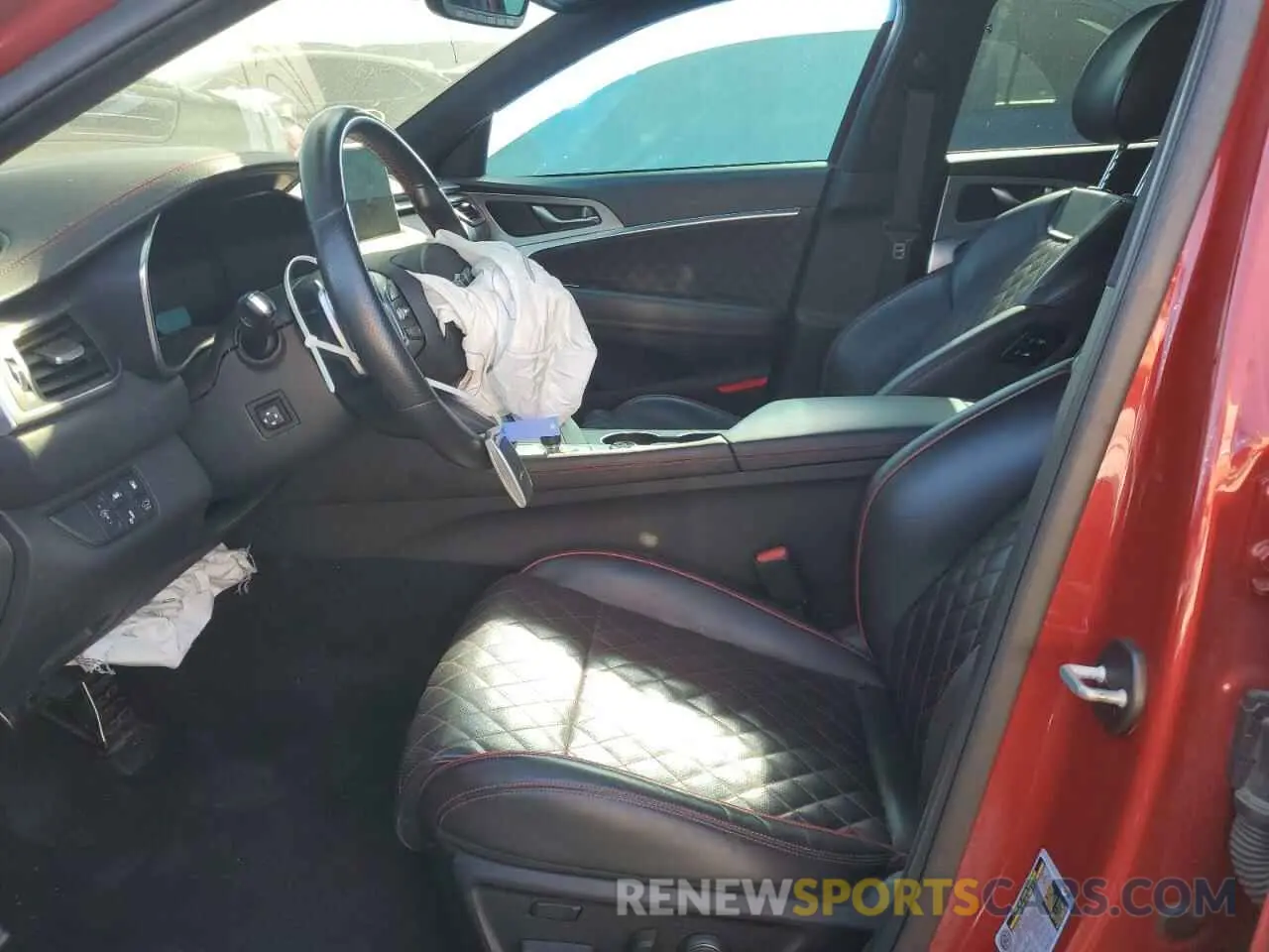 7 fotografías del automóvil dañado KMTG34LE4MU076356 GENESIS G70 2021