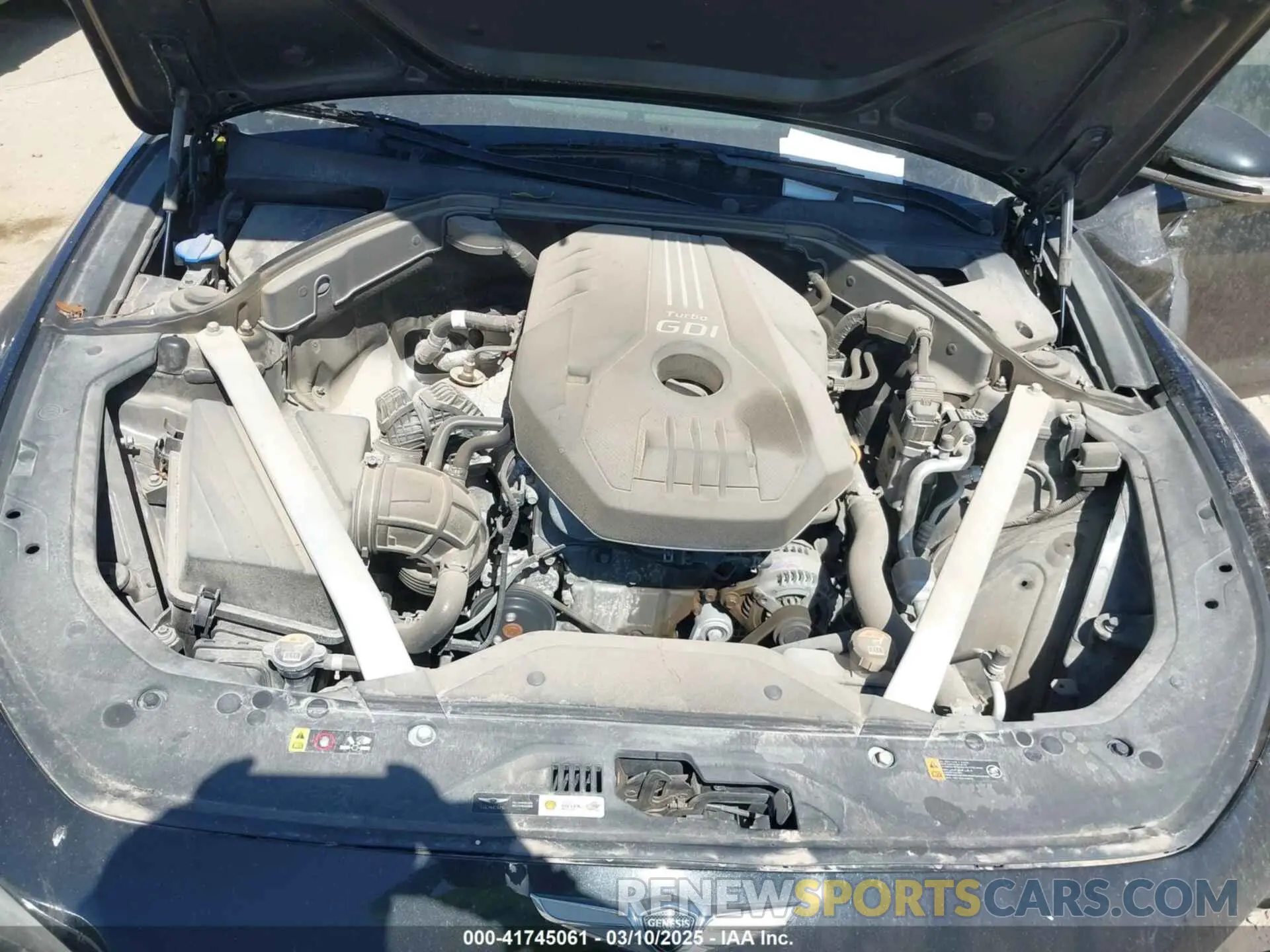 10 fotografías del automóvil dañado KMTG44LAXMU071043 GENESIS G70 2021