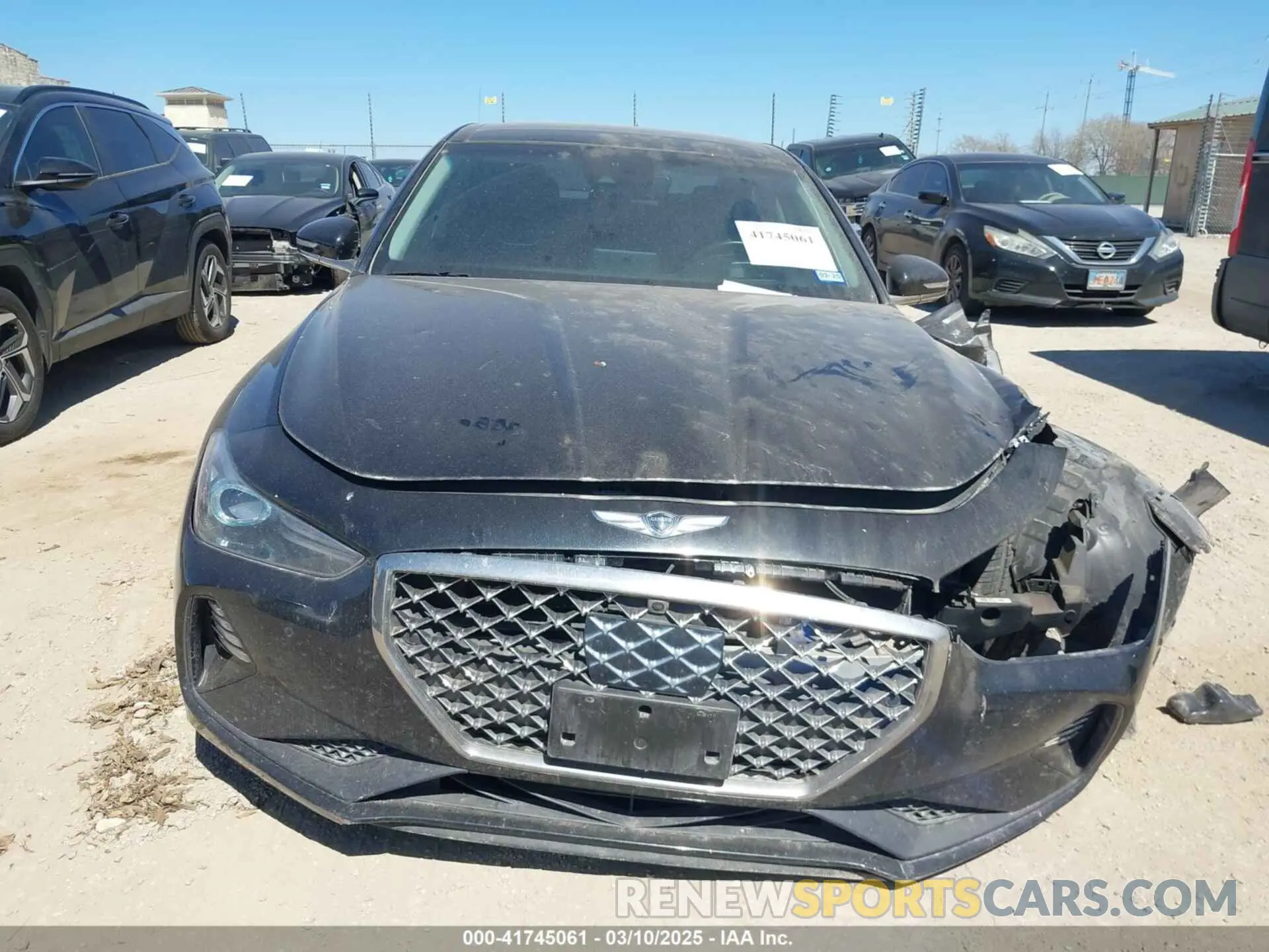 13 fotografías del automóvil dañado KMTG44LAXMU071043 GENESIS G70 2021
