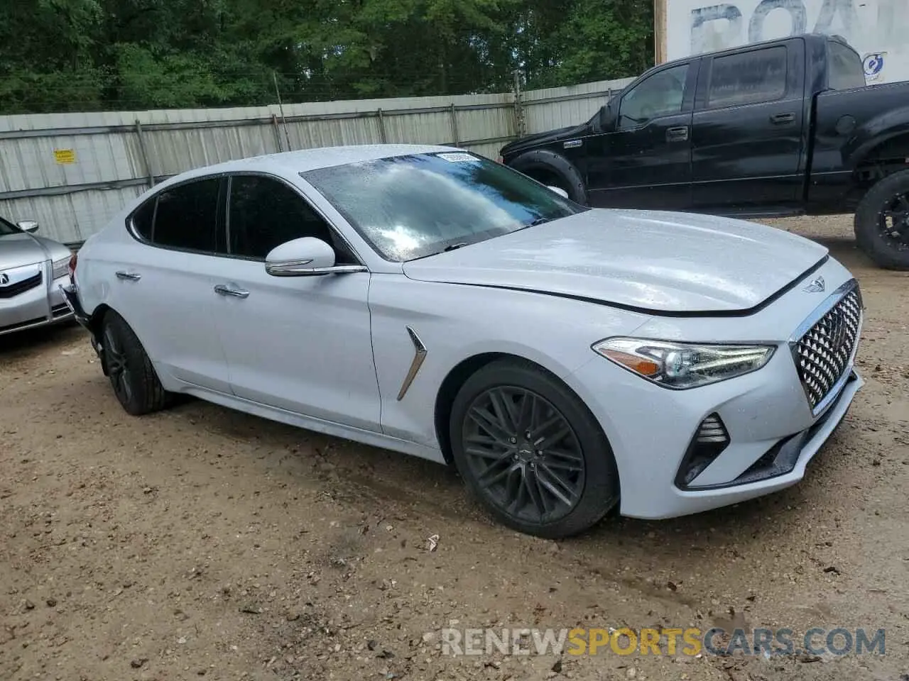 4 fotografías del automóvil dañado KMTG64LA6MU073480 GENESIS G70 2021