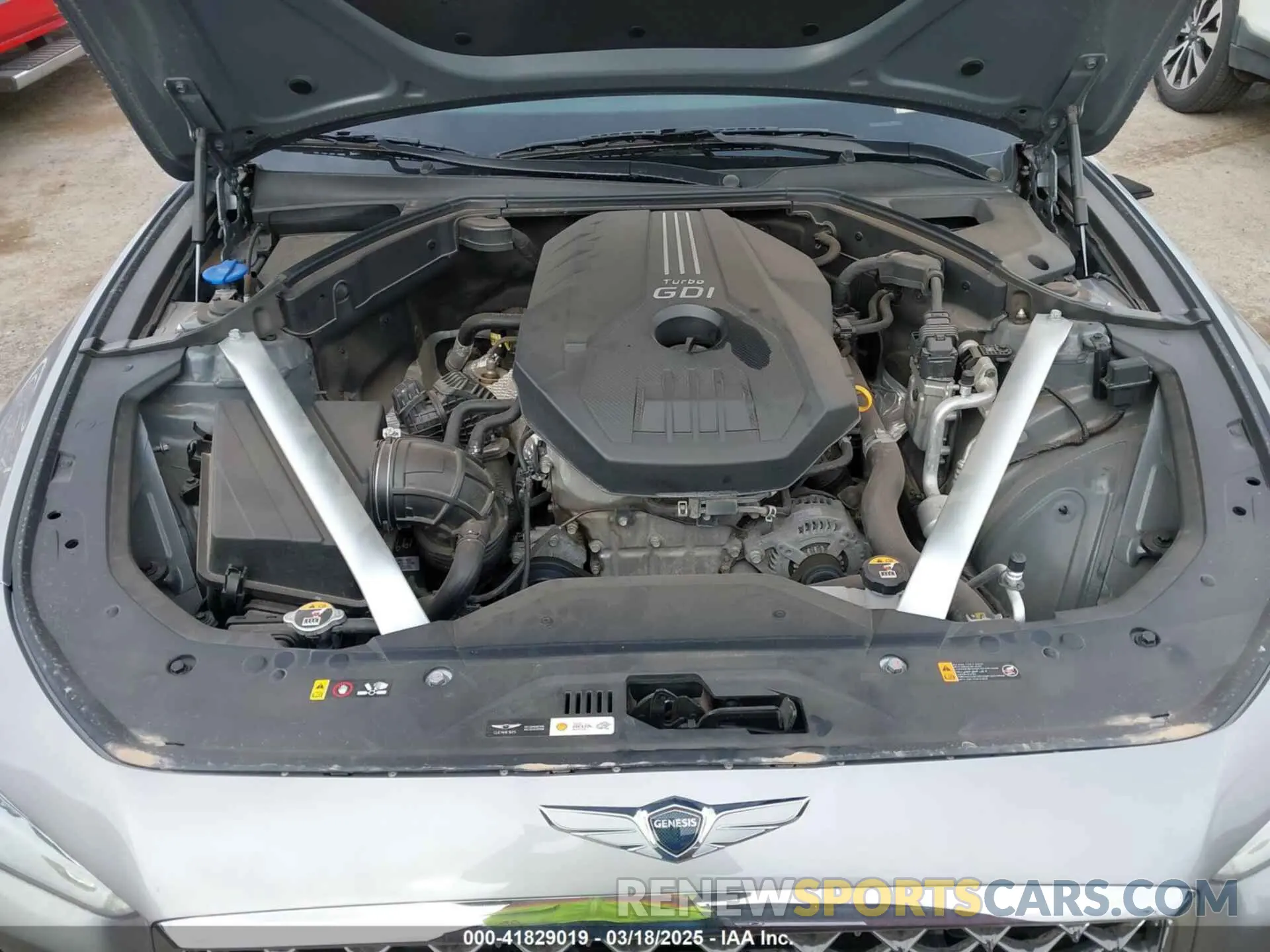 10 fotografías del automóvil dañado KMTG64LA9MU073635 GENESIS G70 2021