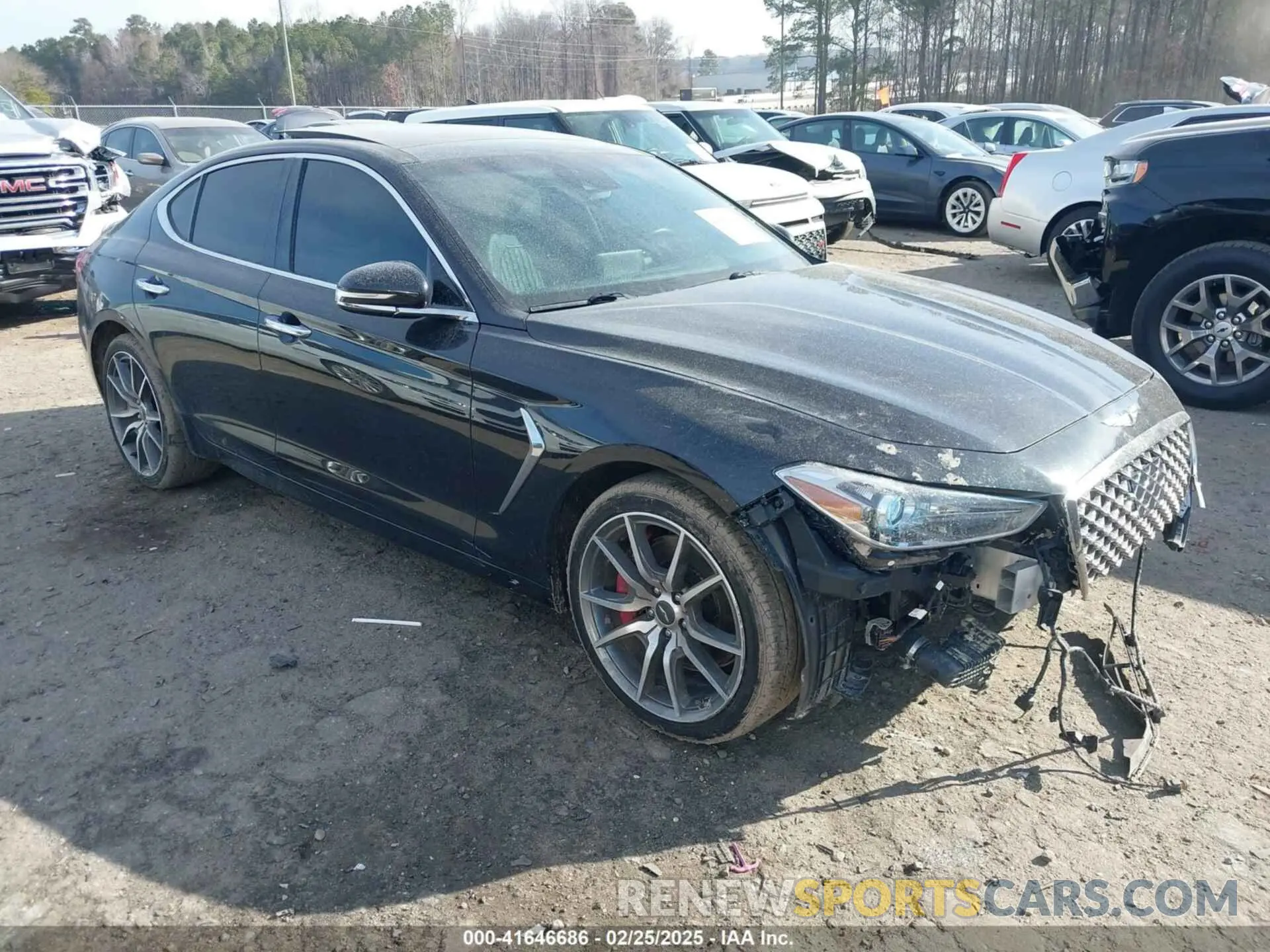 1 fotografías del automóvil dañado KMTG74LE8MU071424 GENESIS G70 2021