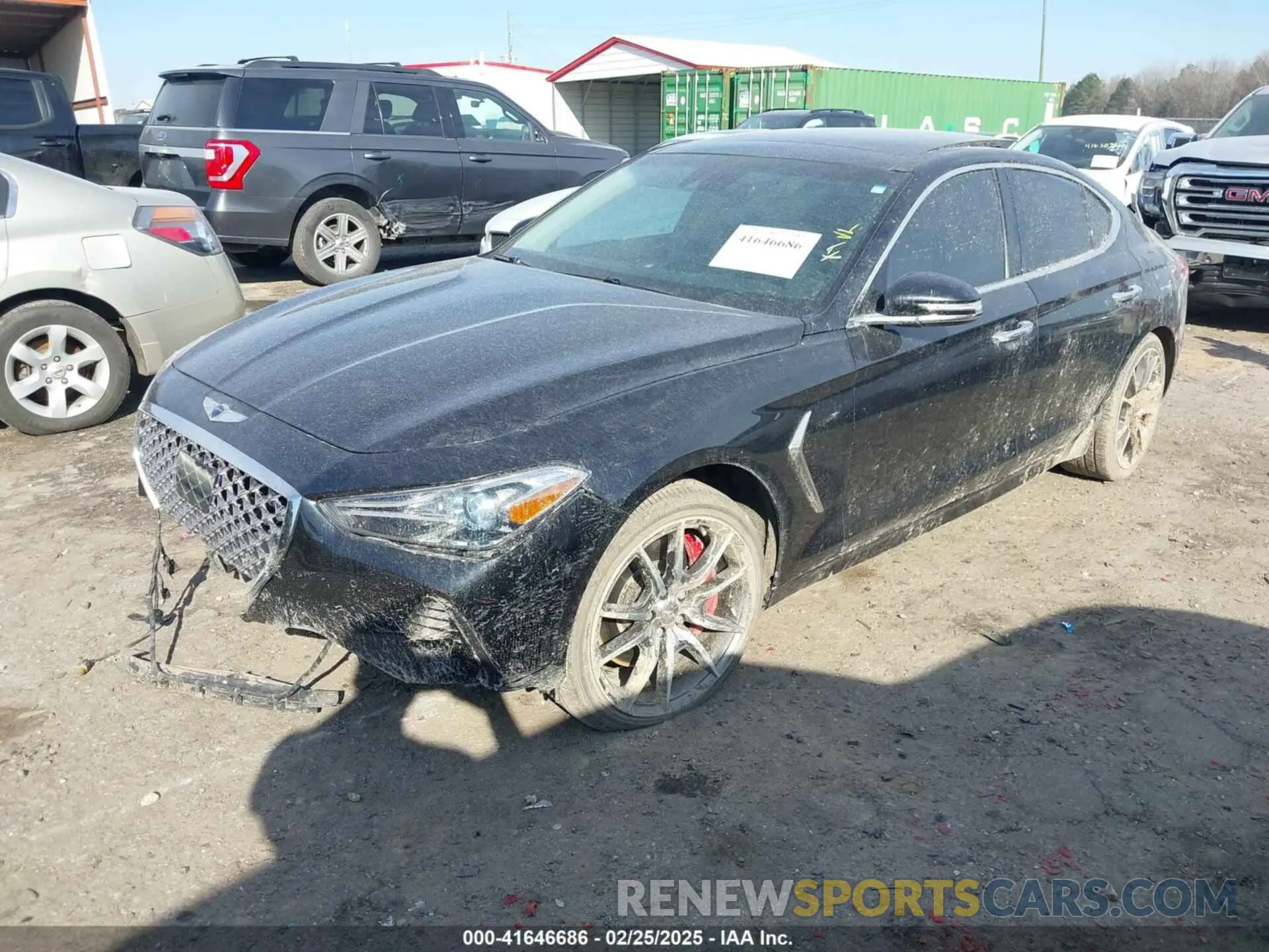2 fotografías del automóvil dañado KMTG74LE8MU071424 GENESIS G70 2021