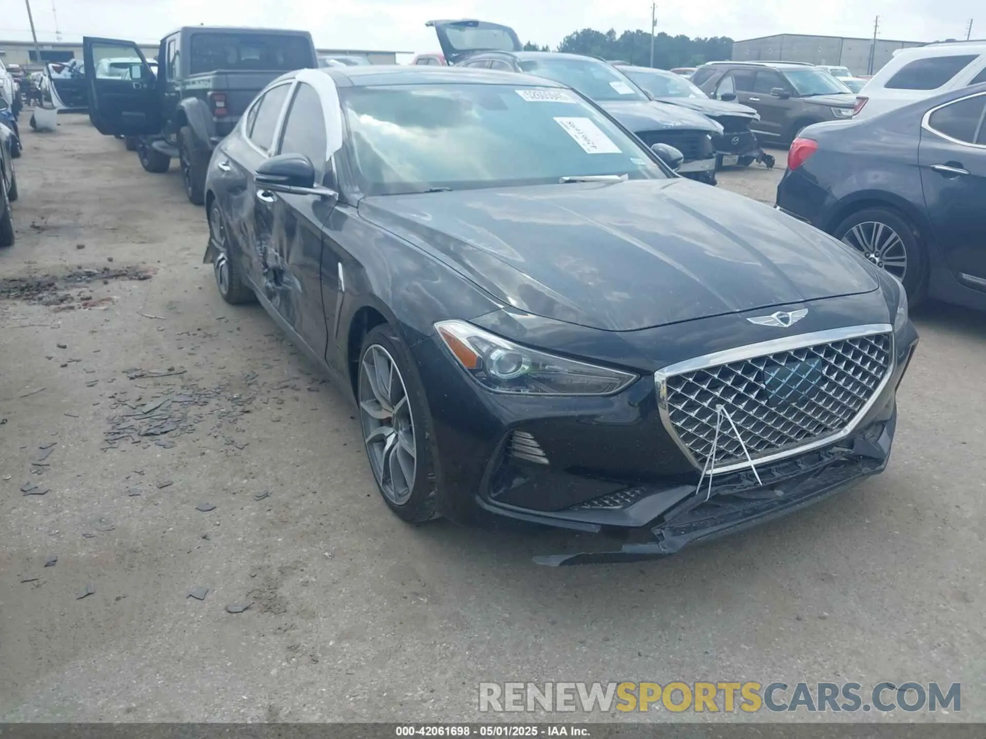 1 fotografías del automóvil dañado KMTG74LEXMU071473 GENESIS G70 2021