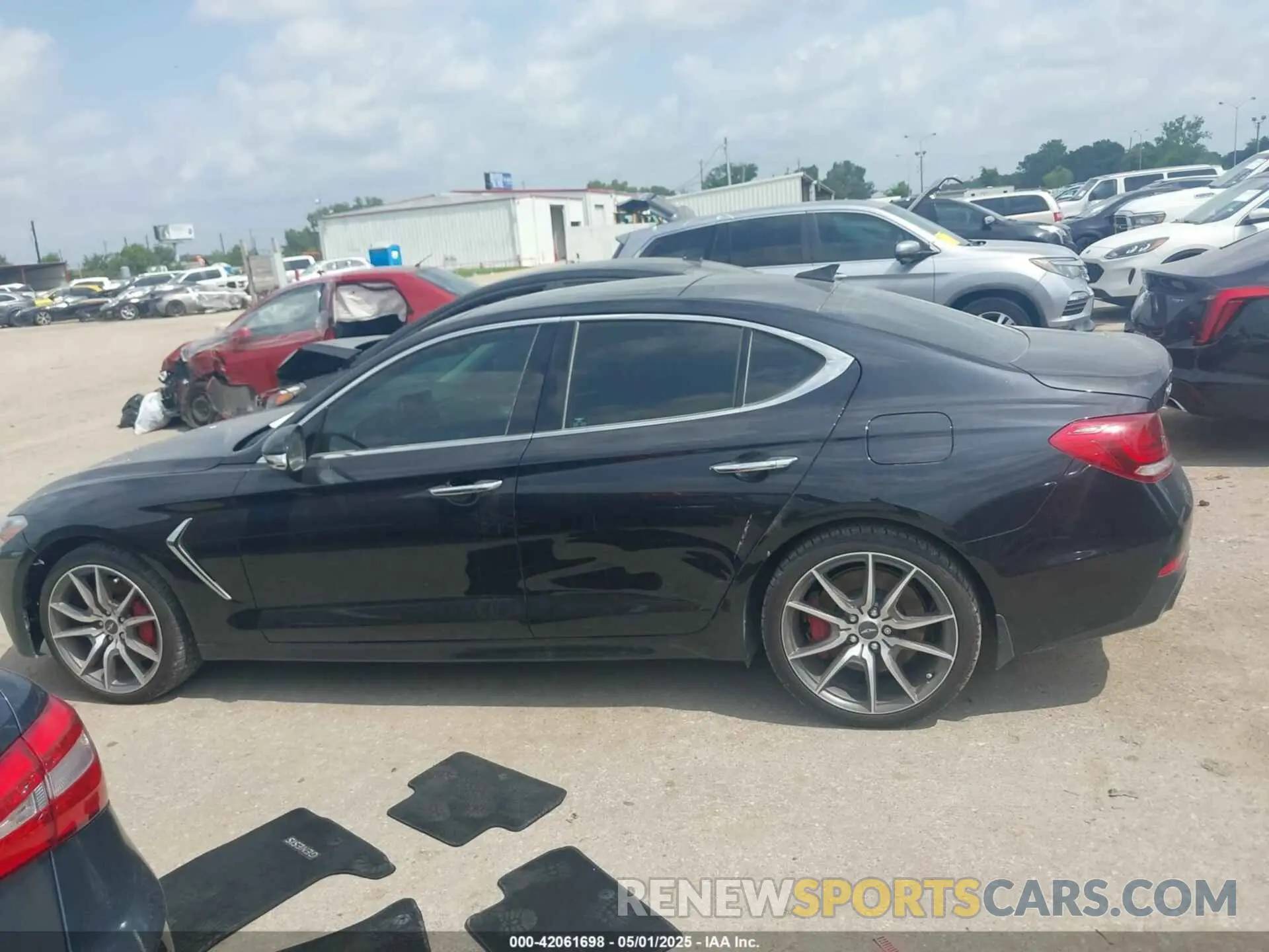 14 fotografías del automóvil dañado KMTG74LEXMU071473 GENESIS G70 2021