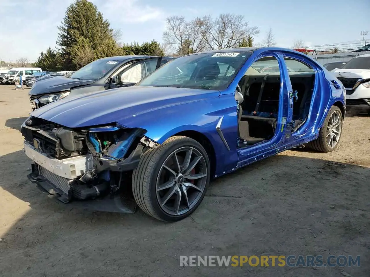 1 fotografías del automóvil dañado KMTG74LEXMU074292 GENESIS G70 2021