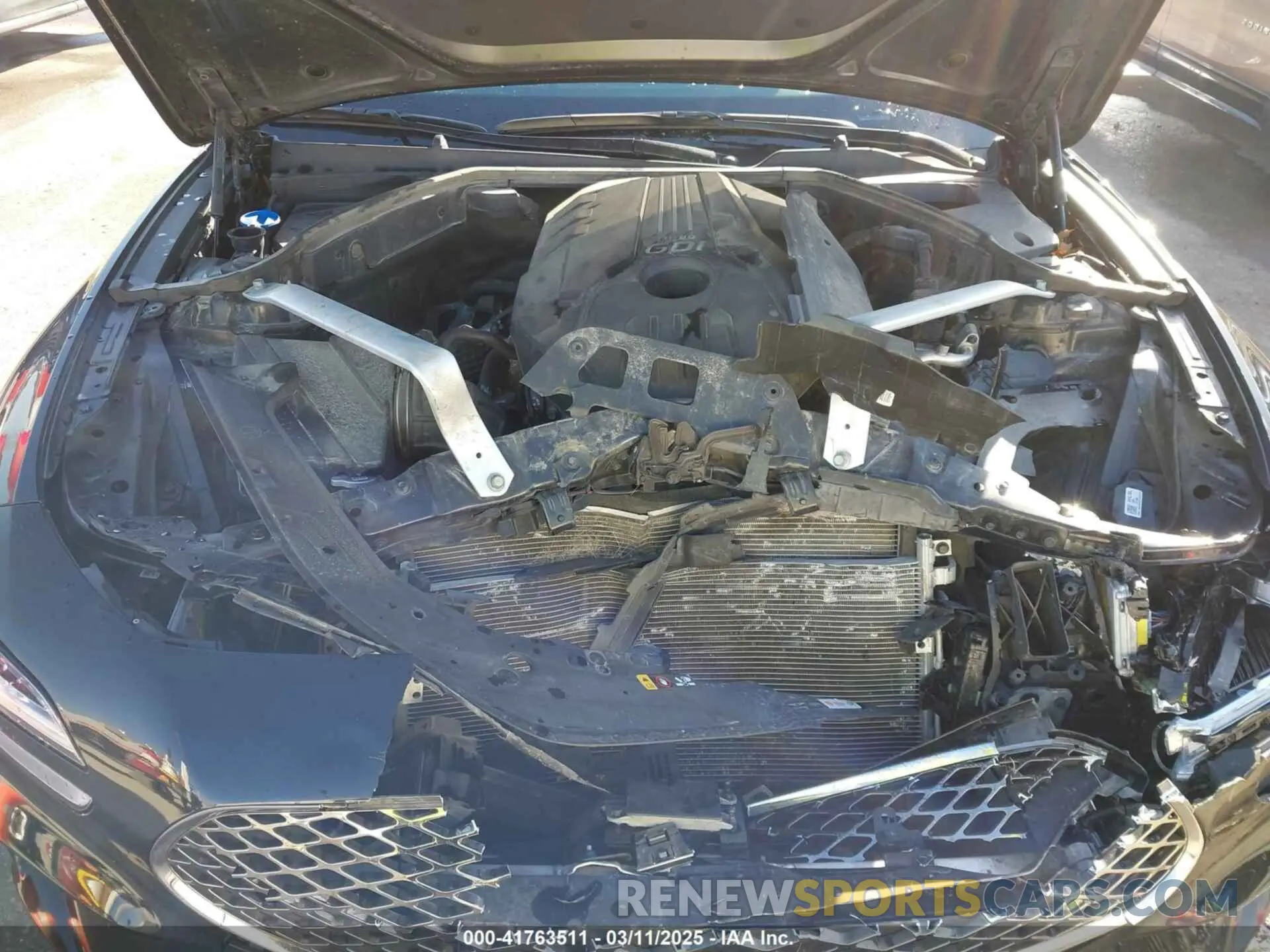 10 fotografías del automóvil dañado KMTG34TA0NU098580 GENESIS G70 2022