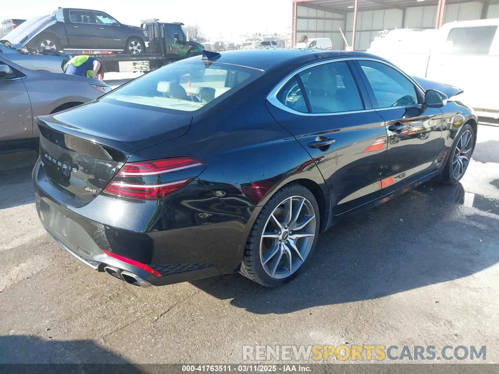 4 fotografías del automóvil dañado KMTG34TA0NU098580 GENESIS G70 2022