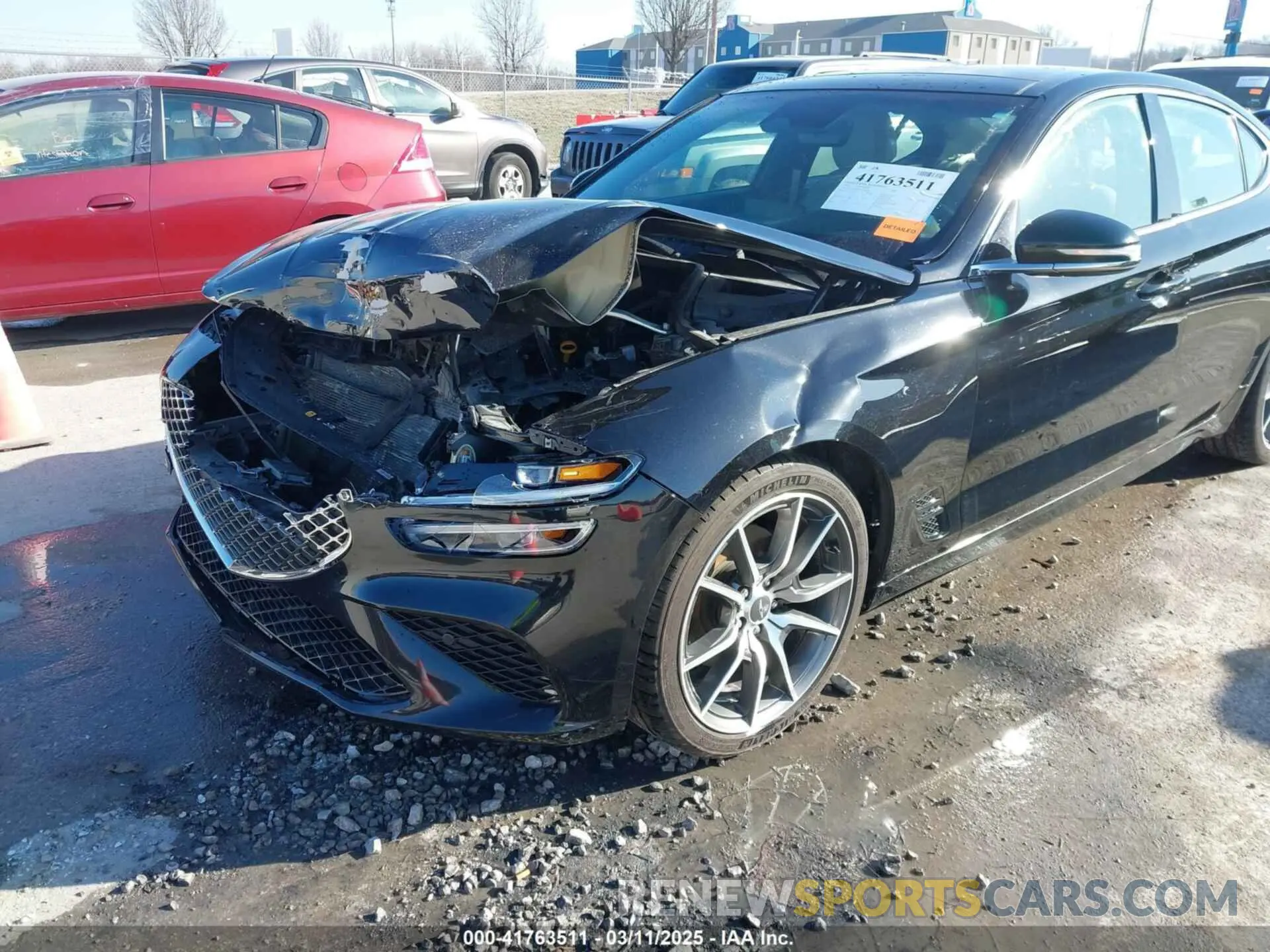 6 fotografías del automóvil dañado KMTG34TA0NU098580 GENESIS G70 2022
